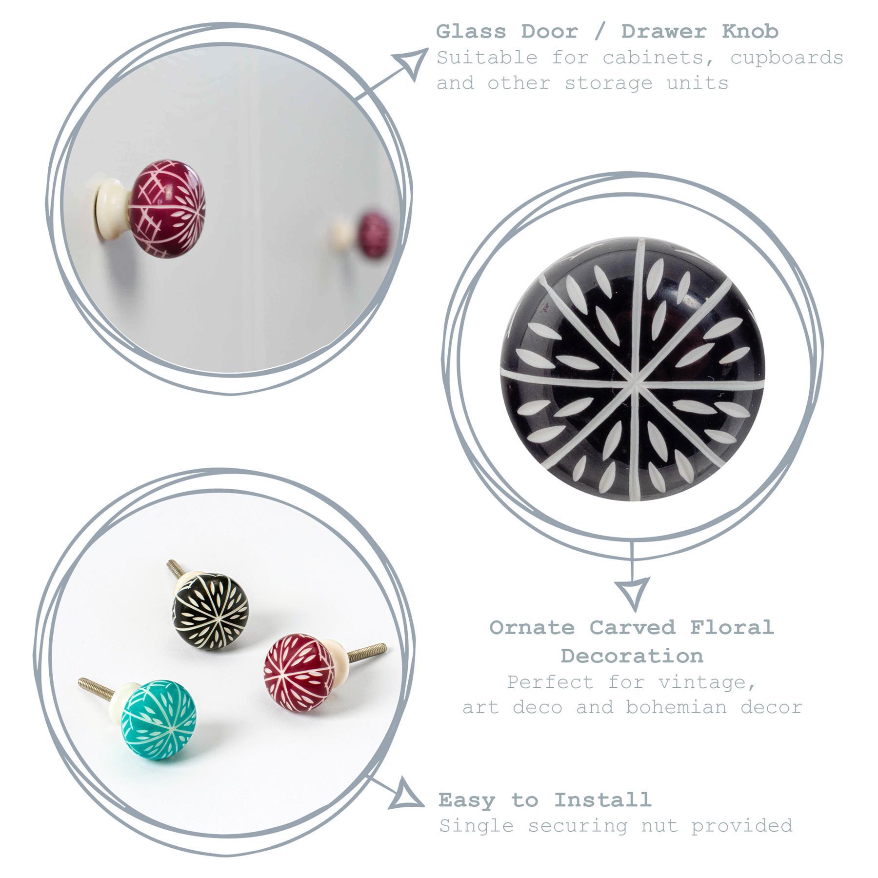 Resin Cabinet Knobs - 3 Colours