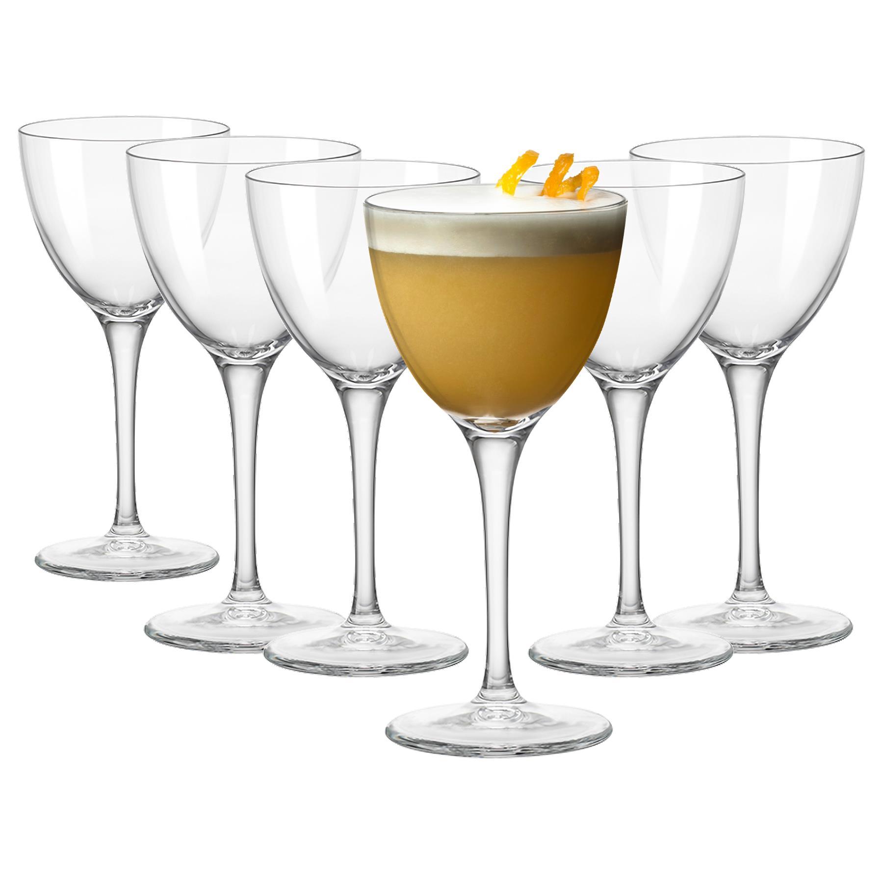 Bormioli Rocco 6 Piece Bartender Novecento Nick & Nora Glasses Set - 155ml
