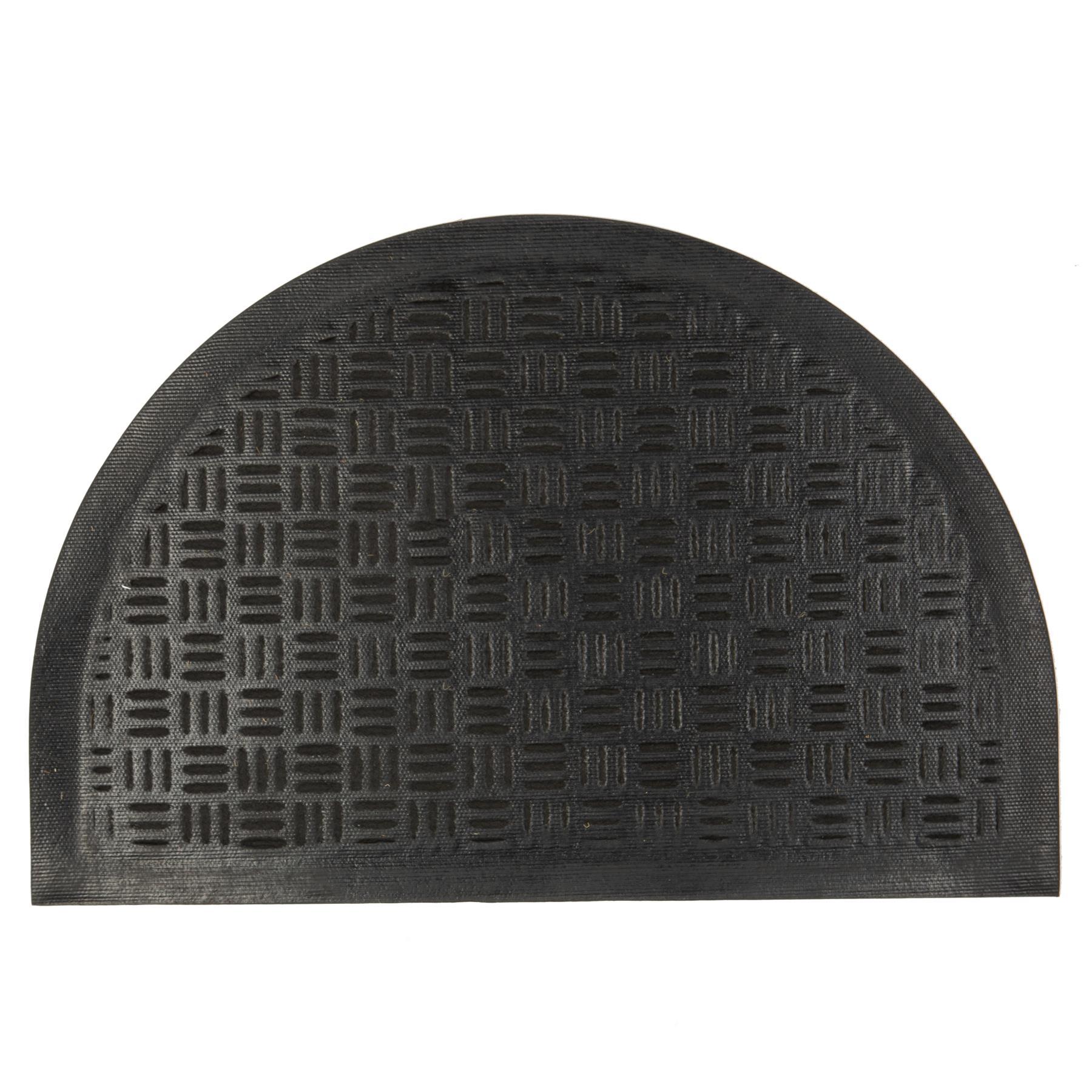 60cm x 40cm Black Heavy Duty Door Mat