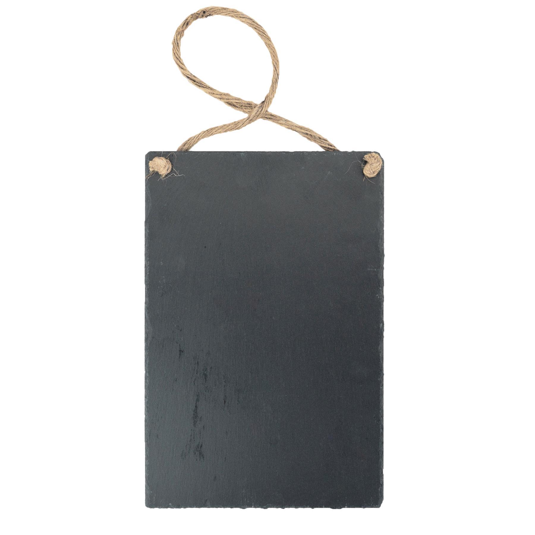 20cm x 30cm Rectangle Slate Hanging Notice Board