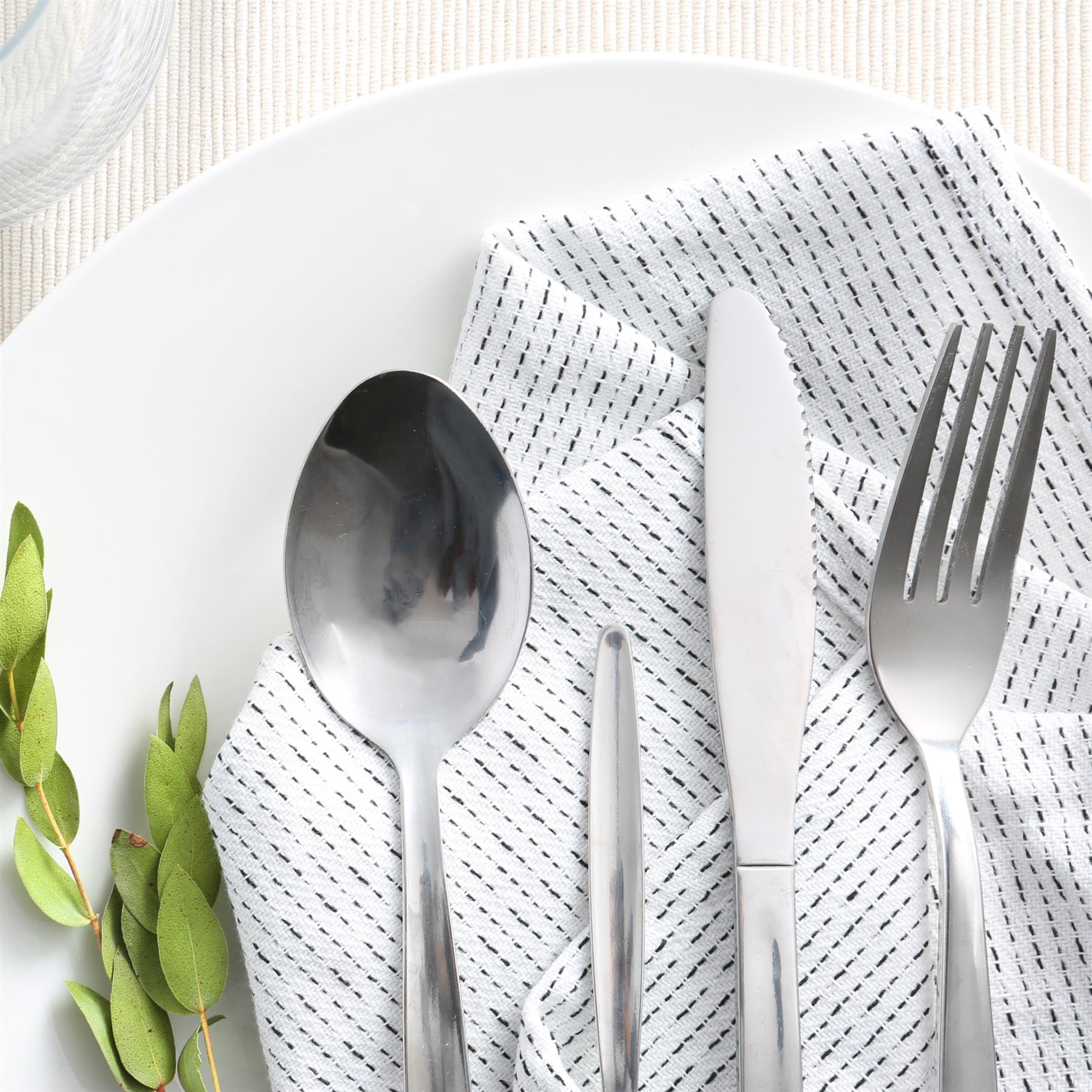 Classic Stainless Steel Teaspoons - Pack of 6