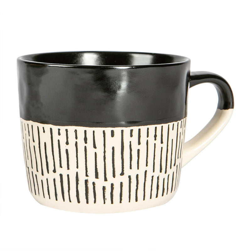 450ml Dipped Dash Stoneware Coffee Mug - By Nicola Spring