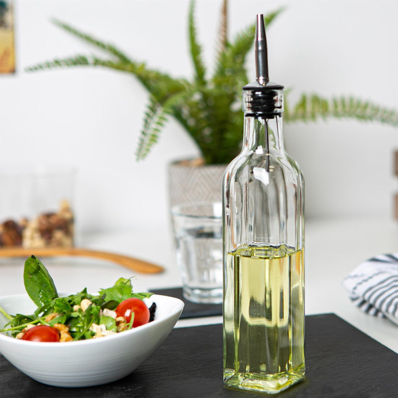 Chrome Olive Oil Bottle Pourers - Pack of 10 - By Argon Tableware