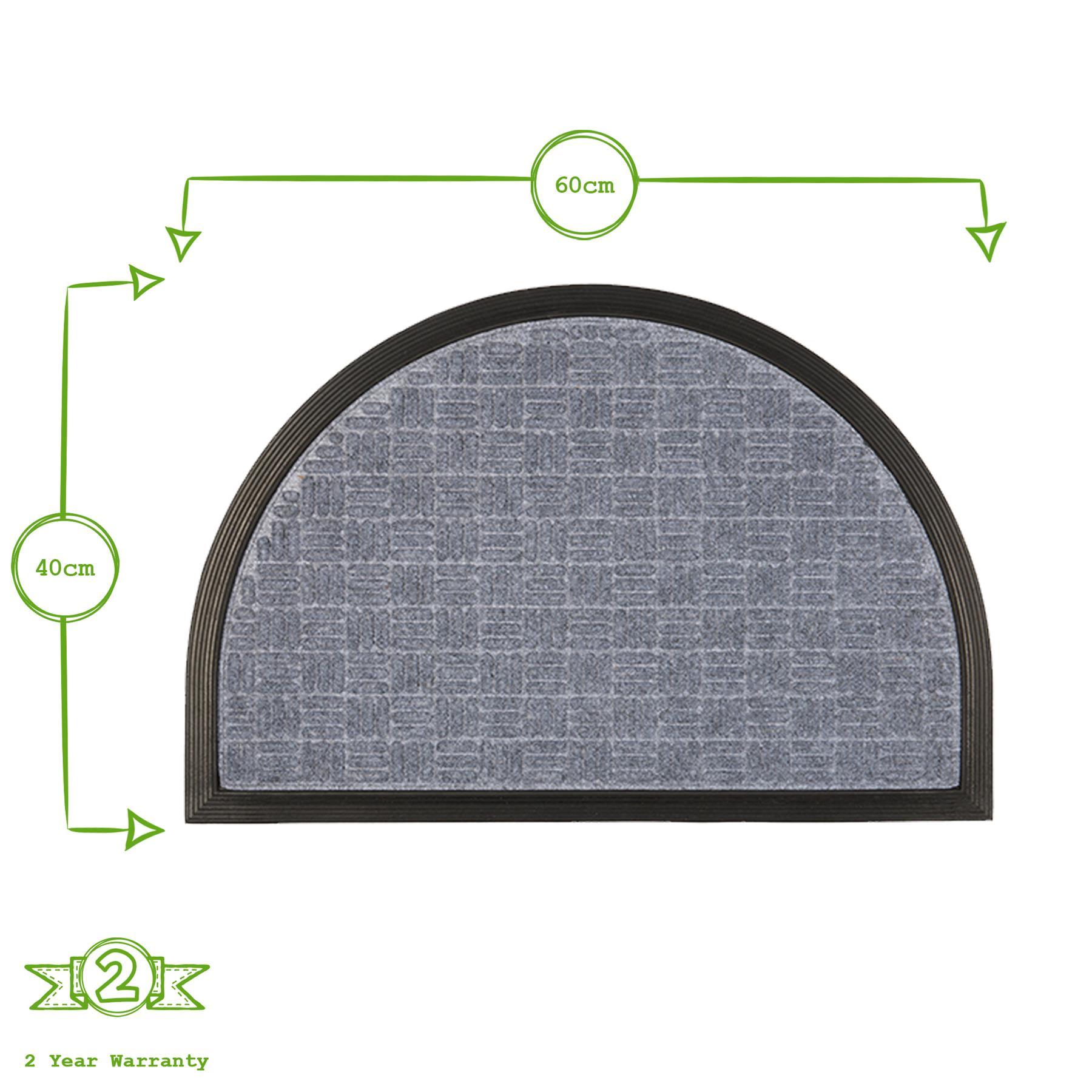 60cm x 40cm Grey Heavy Duty Door Mat