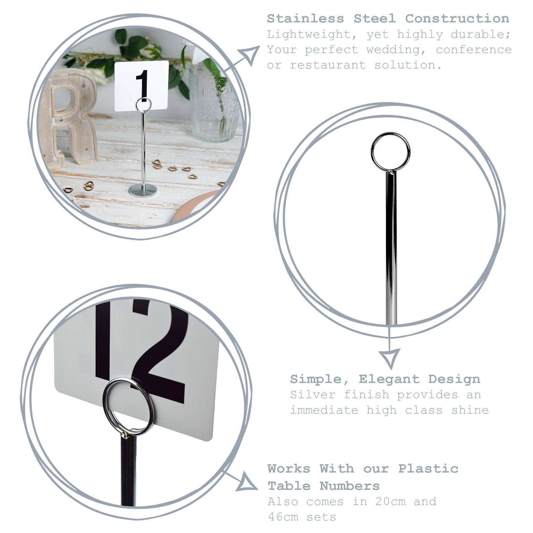 20cm Table Number Holders - Pack of 12