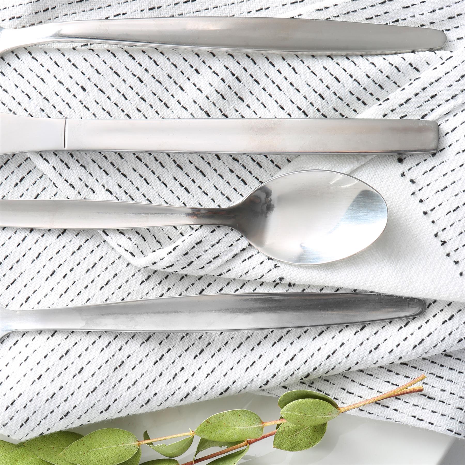 Classic Stainless Steel Dessert Spoons - Pack of 6