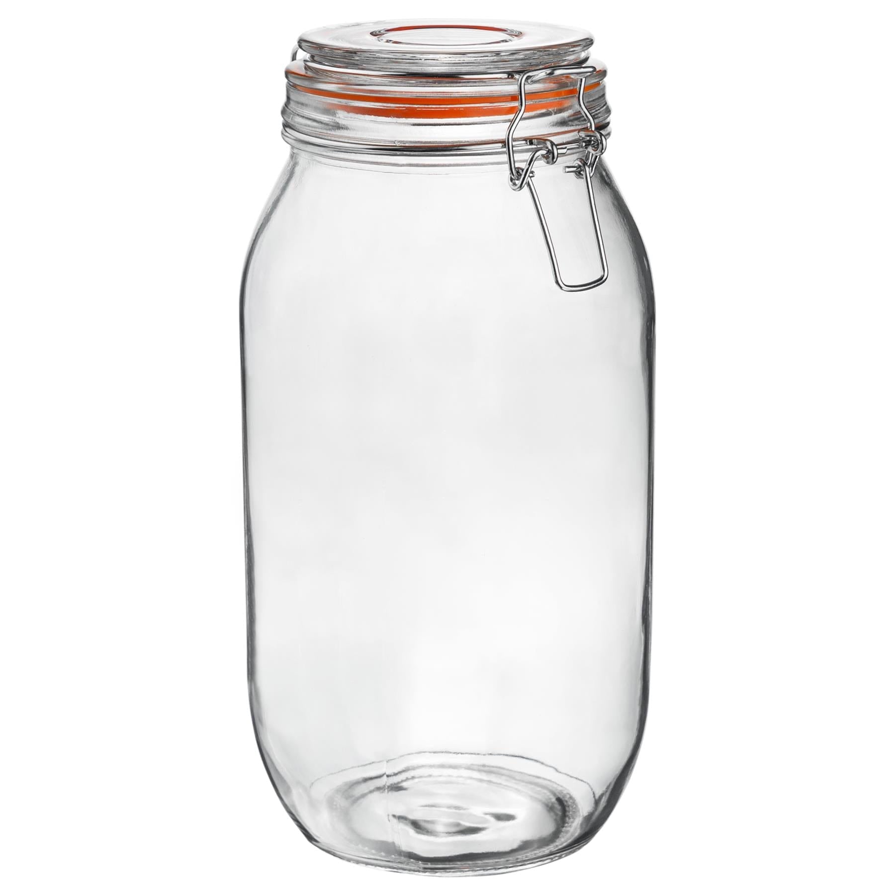 2L Air tight Classic Glass Storage Jar + Four Free Coloured Seals