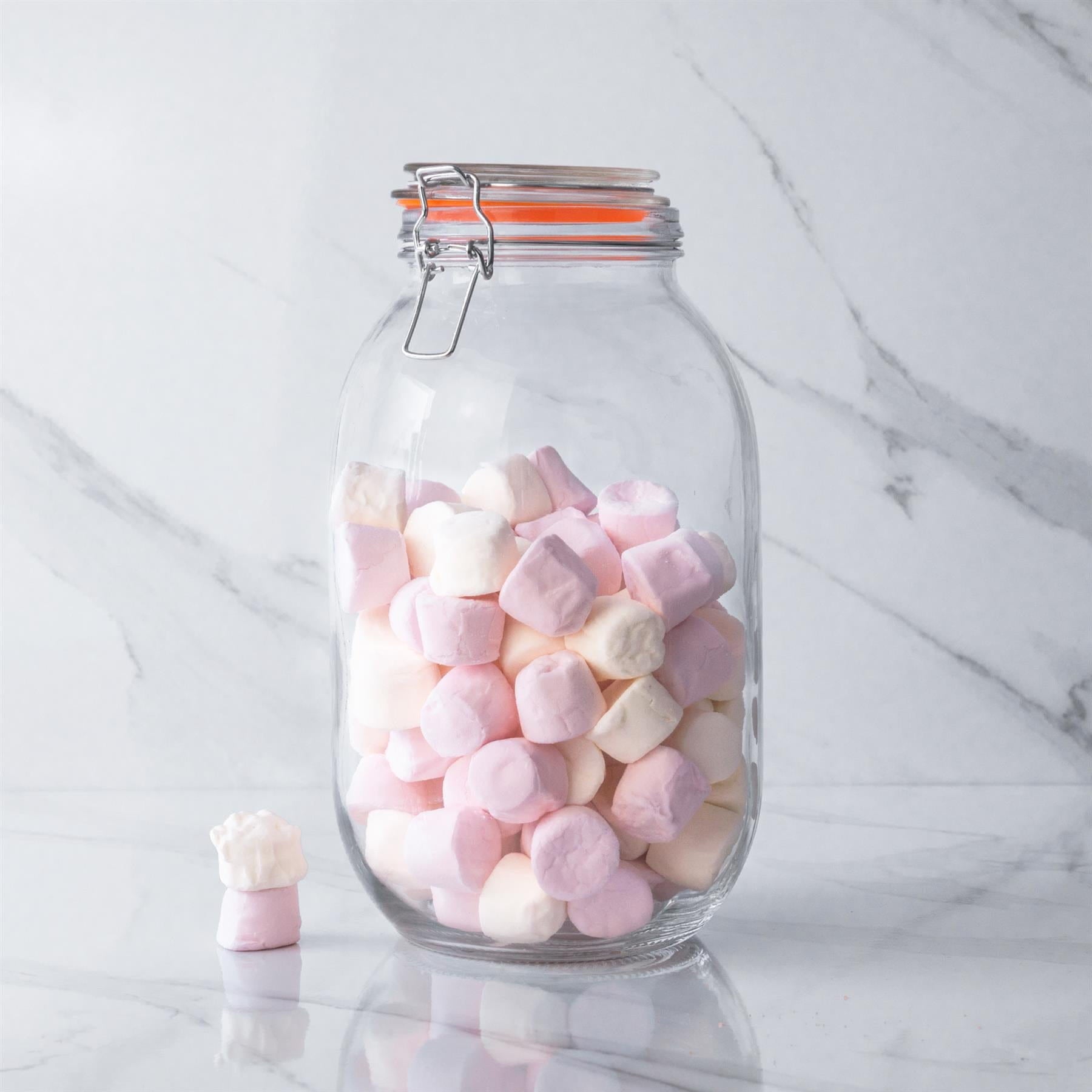 3L Classic Air tight Glass Storage Jar + Four Free Coloured Seals