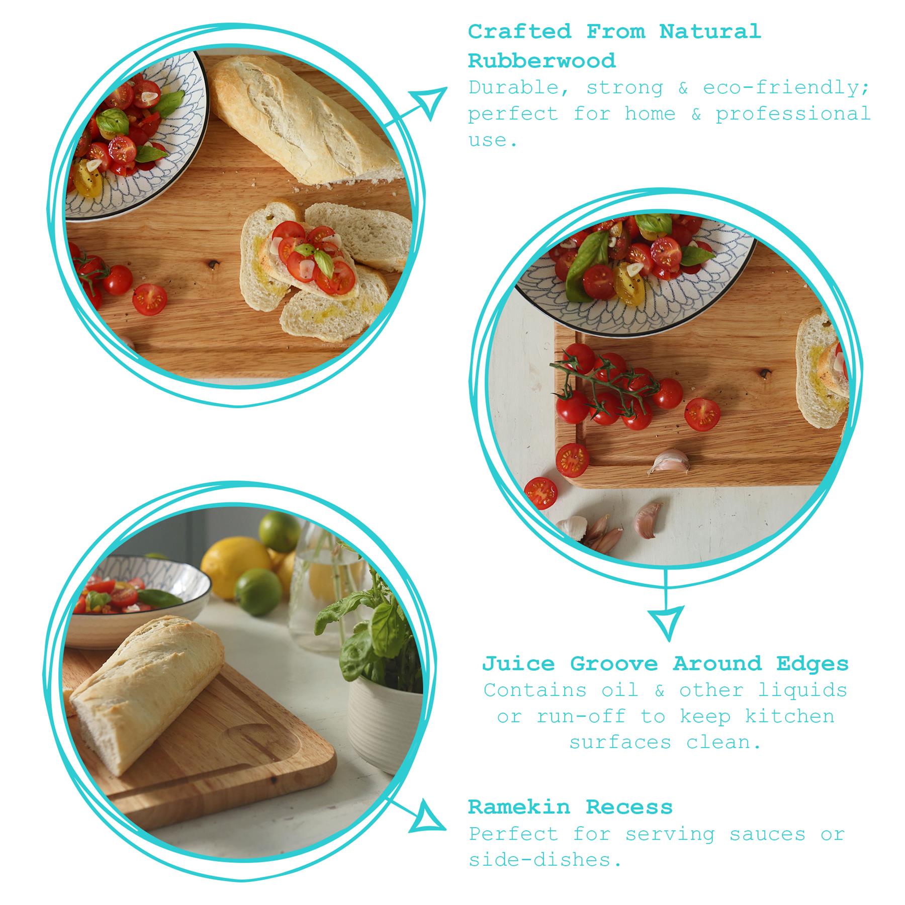 40cm x 30cm Rectangular Wooden Chopping Board