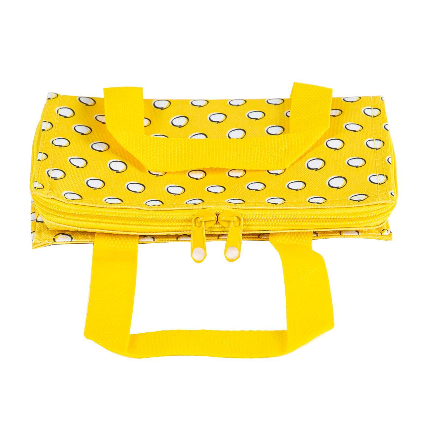 Mustard Polka Insulated Lunch Bag