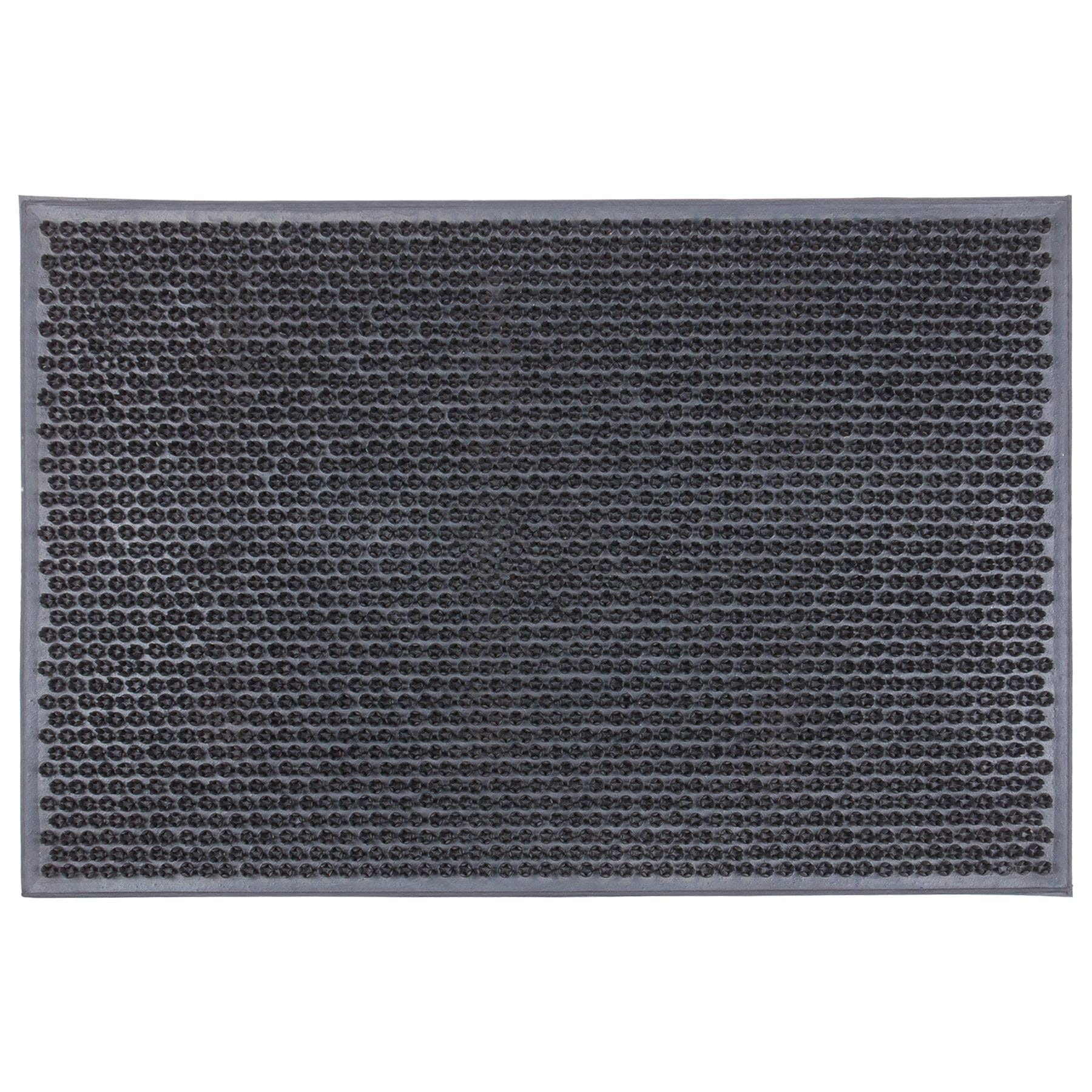 60cm x 40cm Classic Heavy Duty Rubber Door Mat - By Nicola Spring