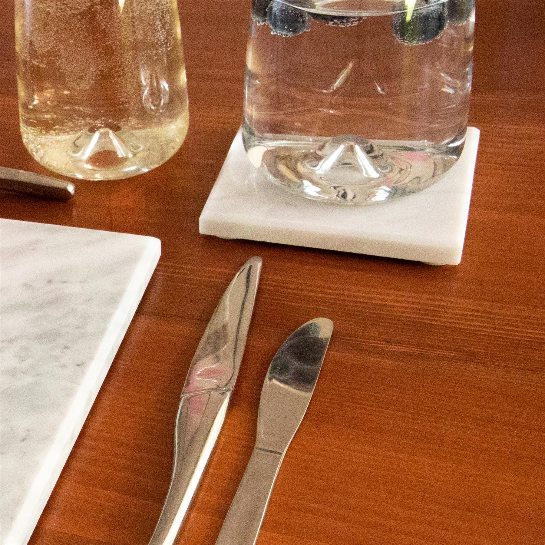 12pc Marble Placemats & Square Coasters Set