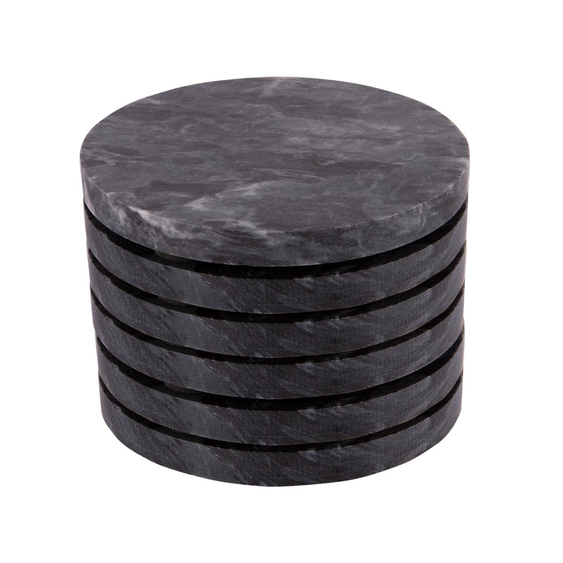 Round Marble Coasters - Pack of Six - By Argon Tableware