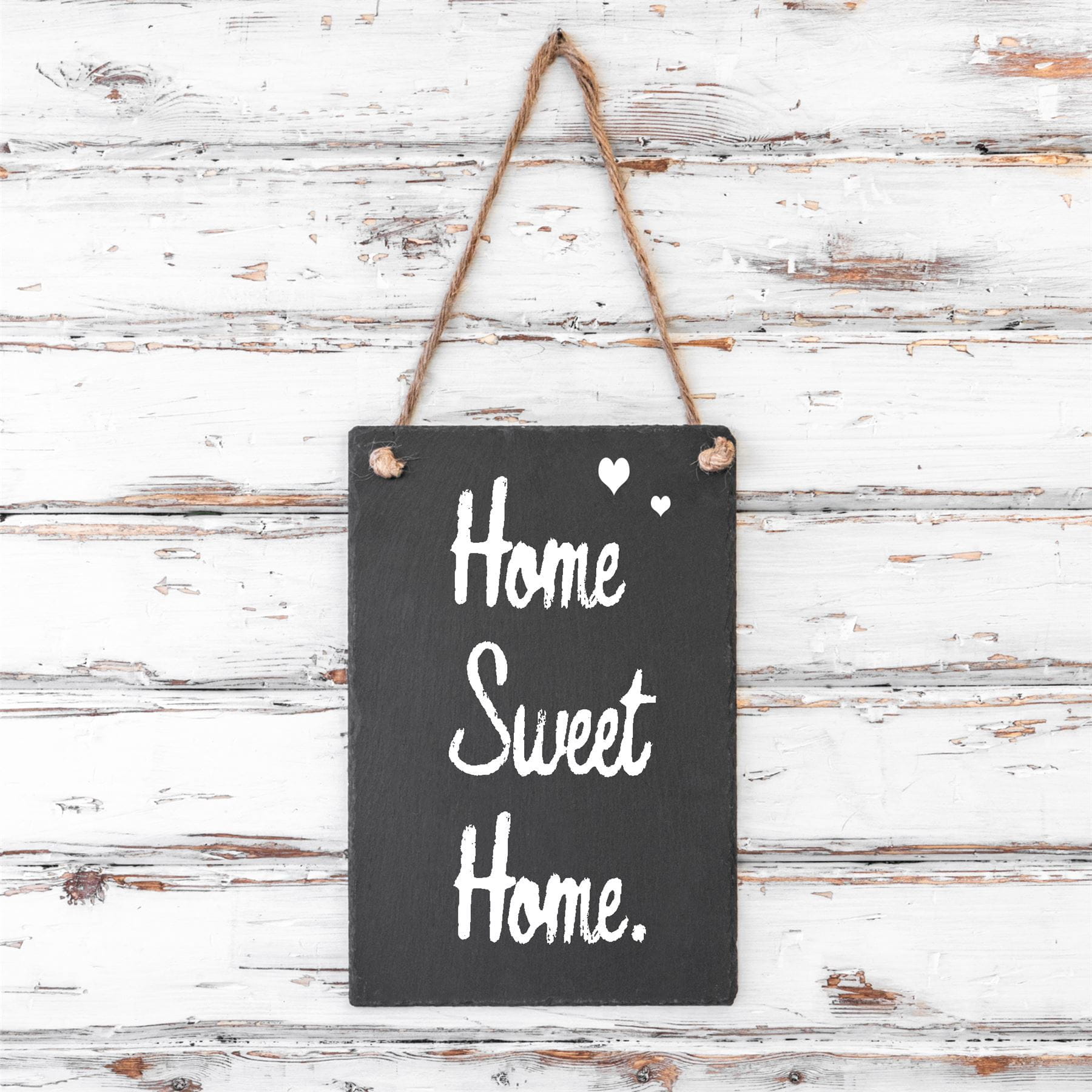 20cm x 30cm Rectangle Slate Hanging Notice Board