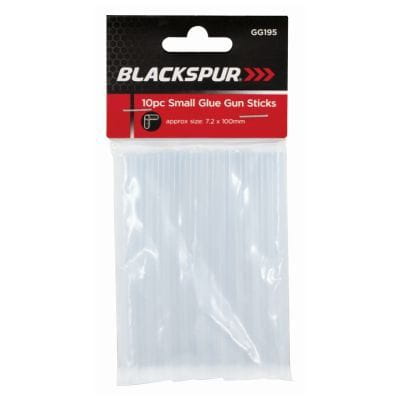 7.2mm x 100mm Hot Glue Sticks - Pack of 10 - By Blackspur