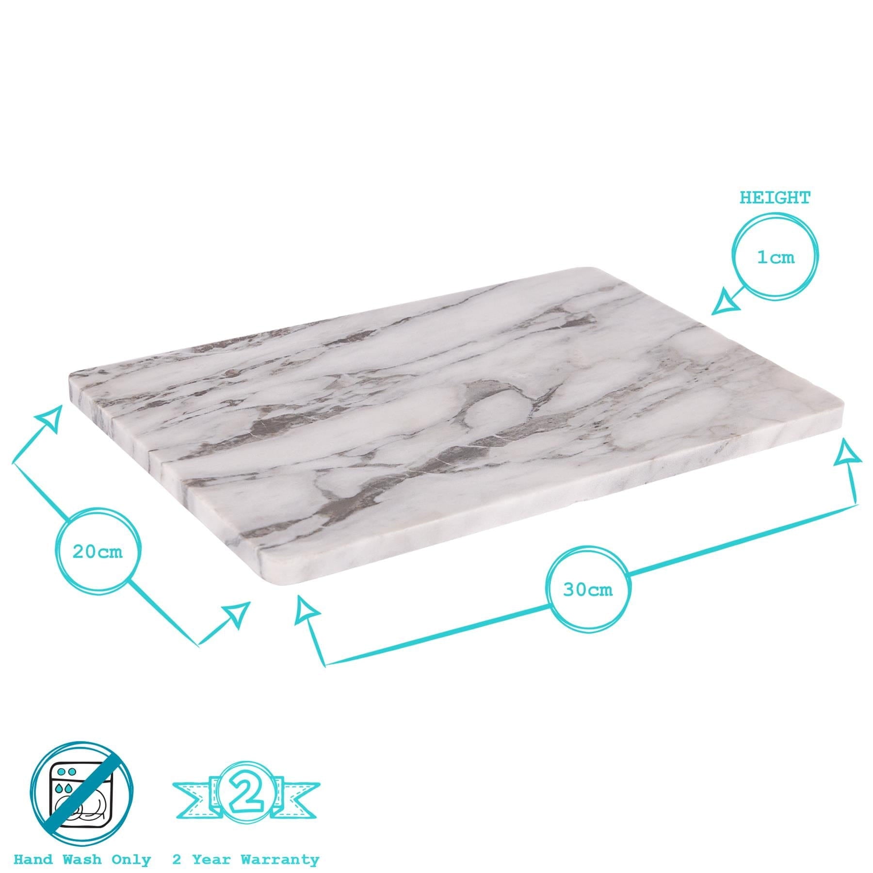 12pc Marble Placemats & Square Coasters Set