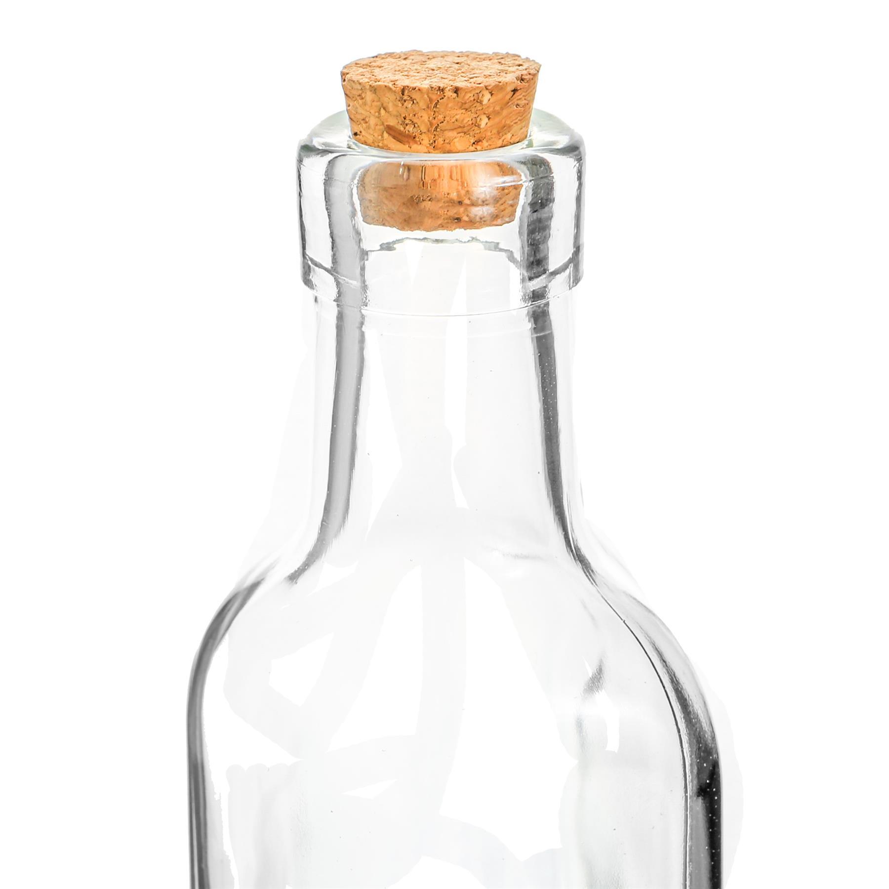 170ml Glass Olive Oil Pourer Bottle with Cork Lid