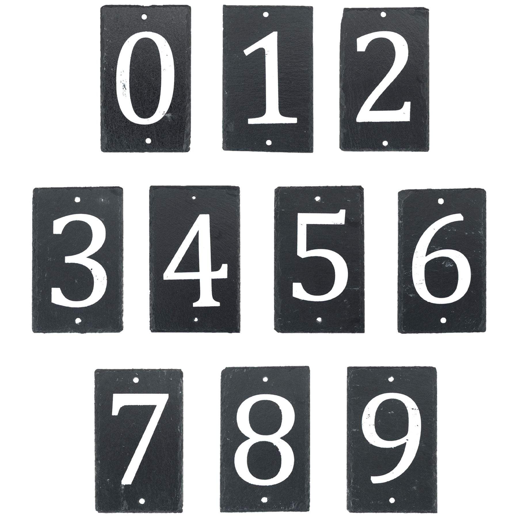 Number 2 Slate House Sign