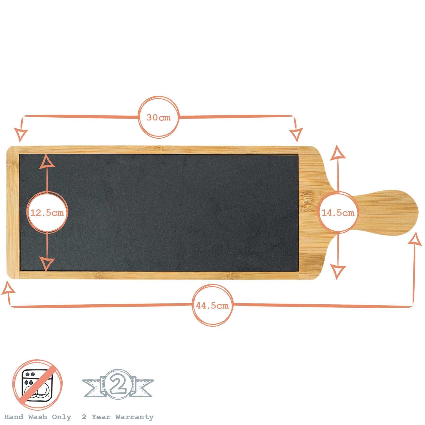 Natural Slate/Wooden Food Serving Board