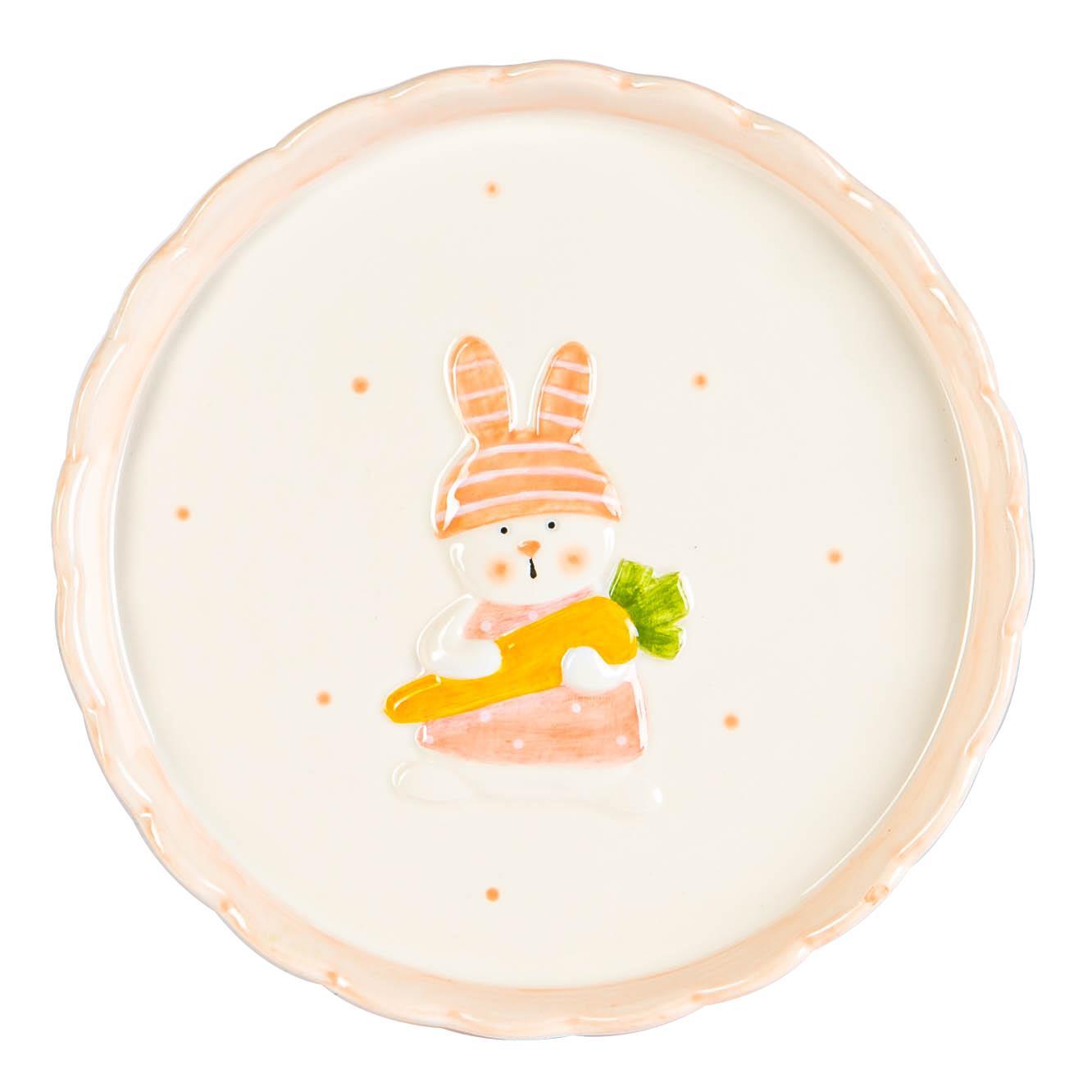 18cm Easter Bunny Dolomite Cake Stand
