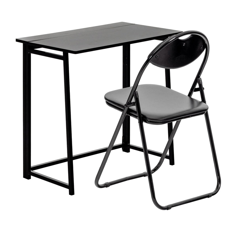 Deluxe Folding Wooden Desk & Chair Set - By Harbour Housewares