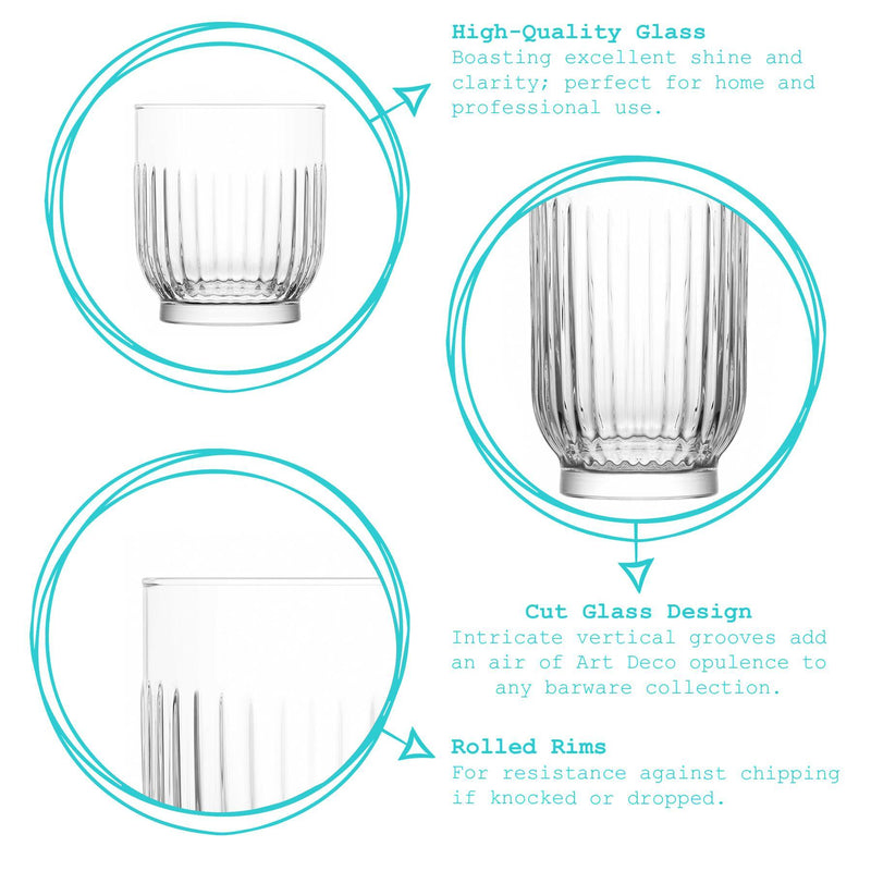 395ml Campana Highball Glasses - Pack of Six - By Argon Tableware