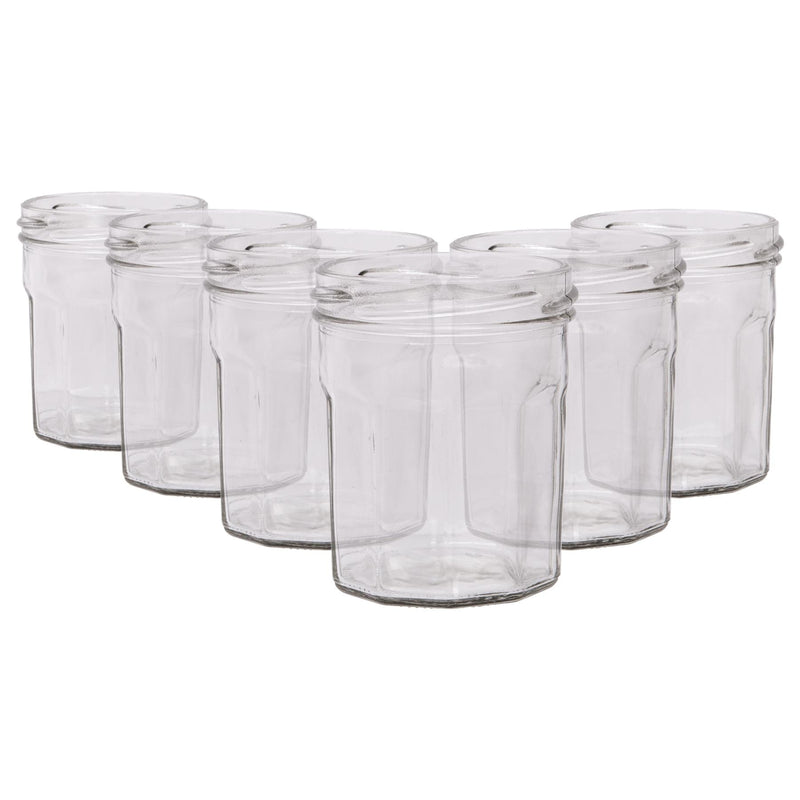 185ml Glass Jam Jars - Pack of 6 - By Argon Tableware