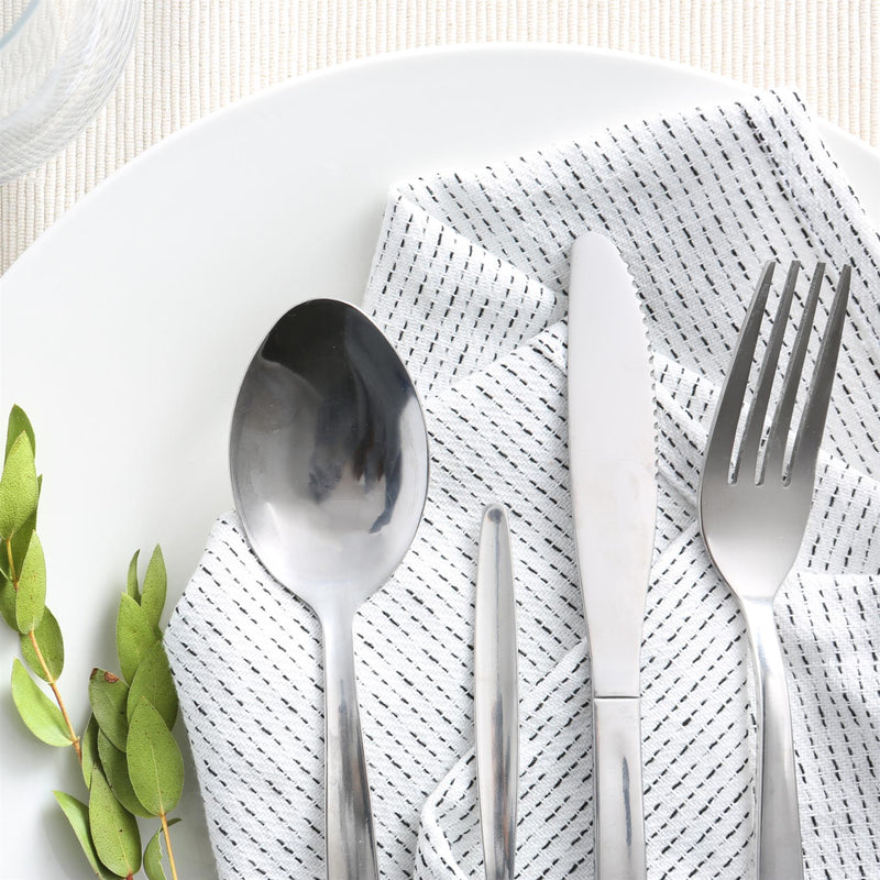 Economy Stainless Steel Dessert Spoons - By Argon Tableware