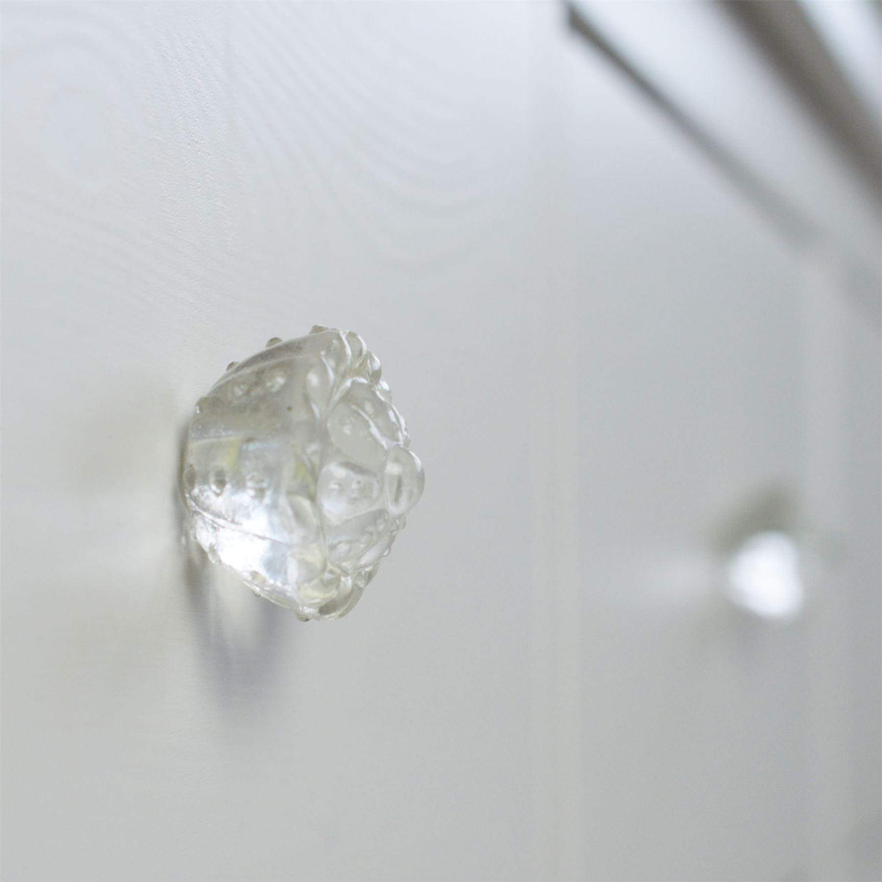 Flower Glass Door Knob