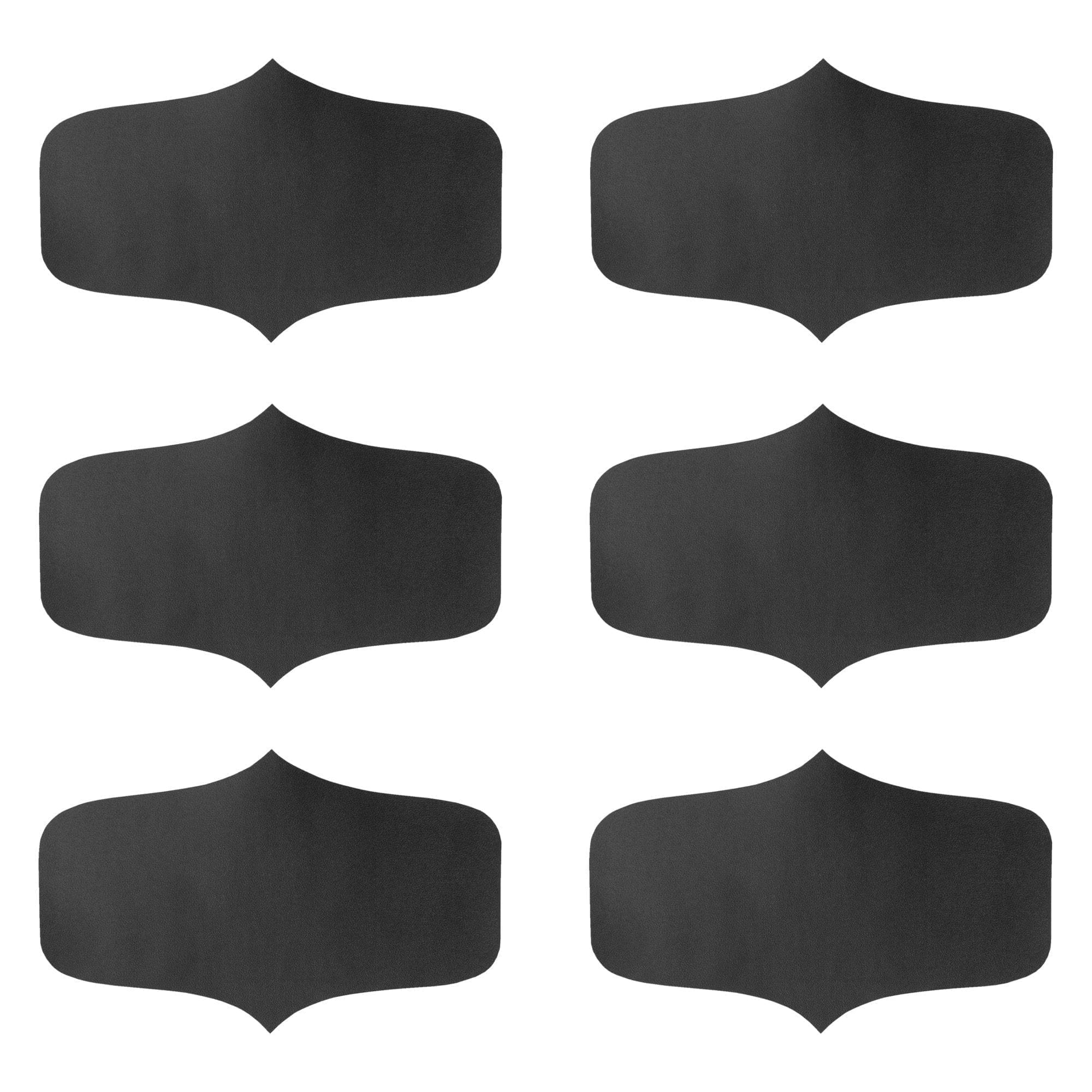 Small Black Chalk Board Storage Jar Labels - Pack of Six