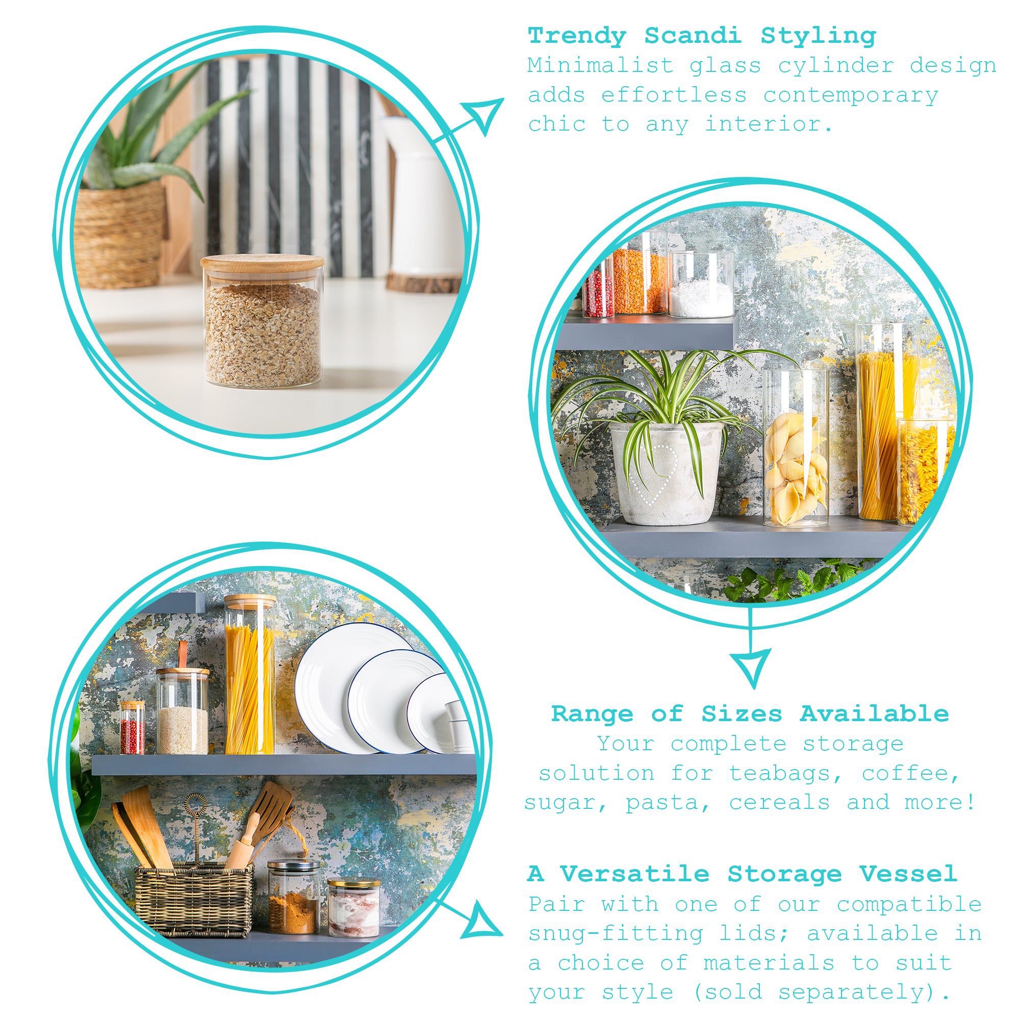 1L Scandi Storage Jar