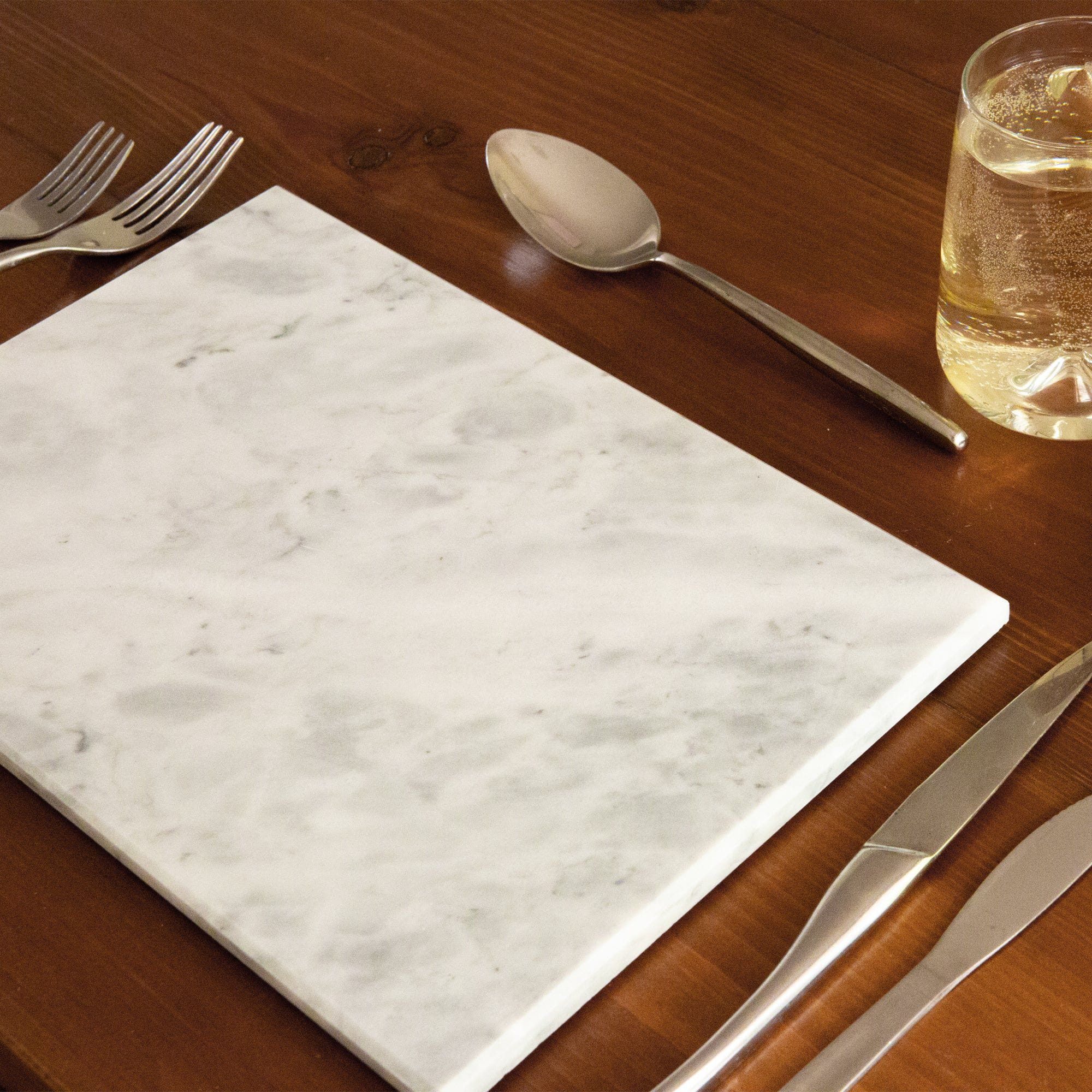 20cm x 30cm White Rectangle Marble Chopping Board