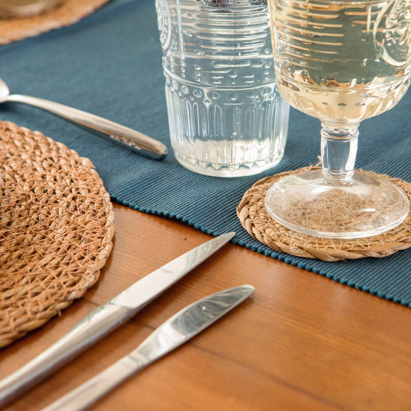 Woven Typha Coasters - Pack of 6 - By Argon Tableware