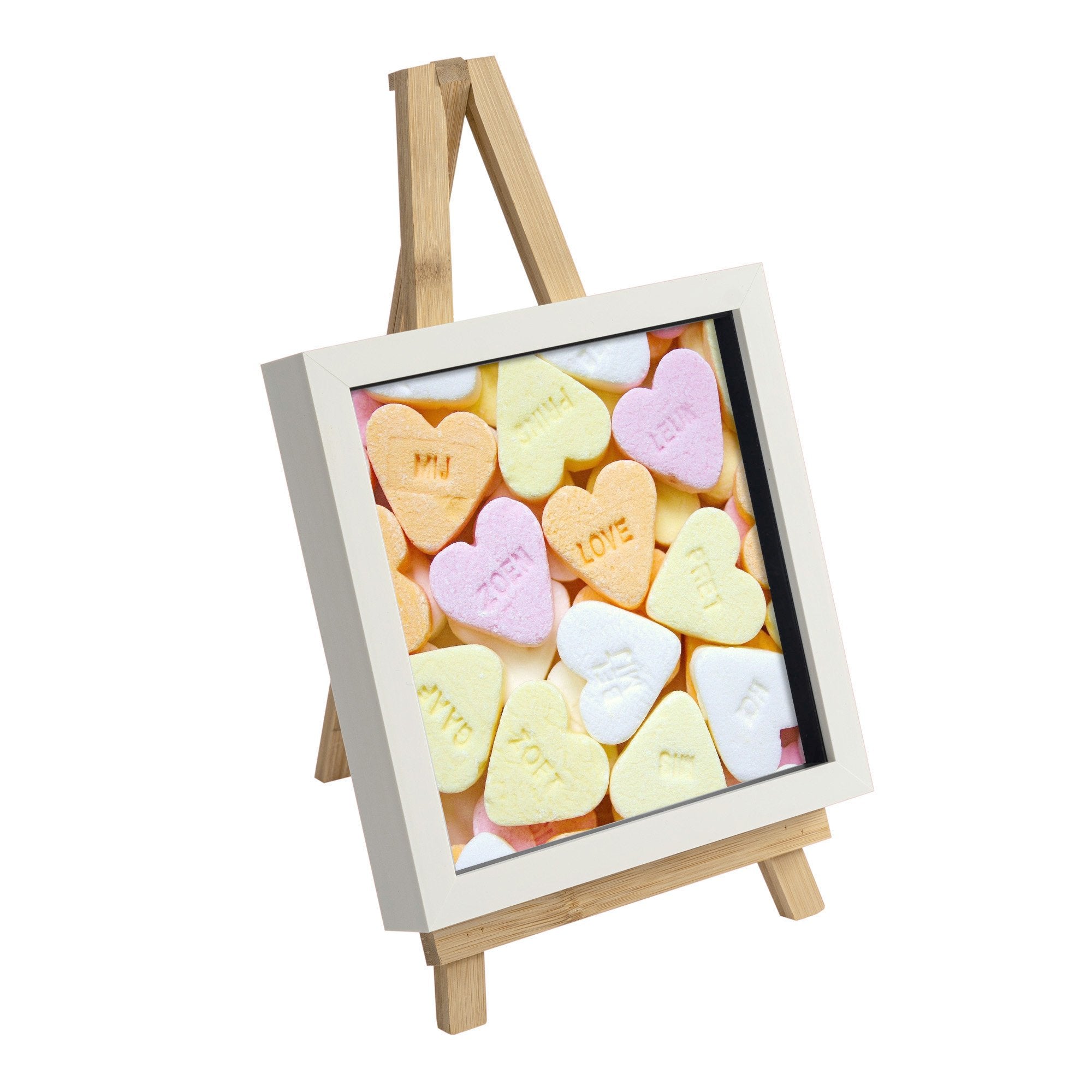 2pc Wooden Table Easel & Picture Frame Set
