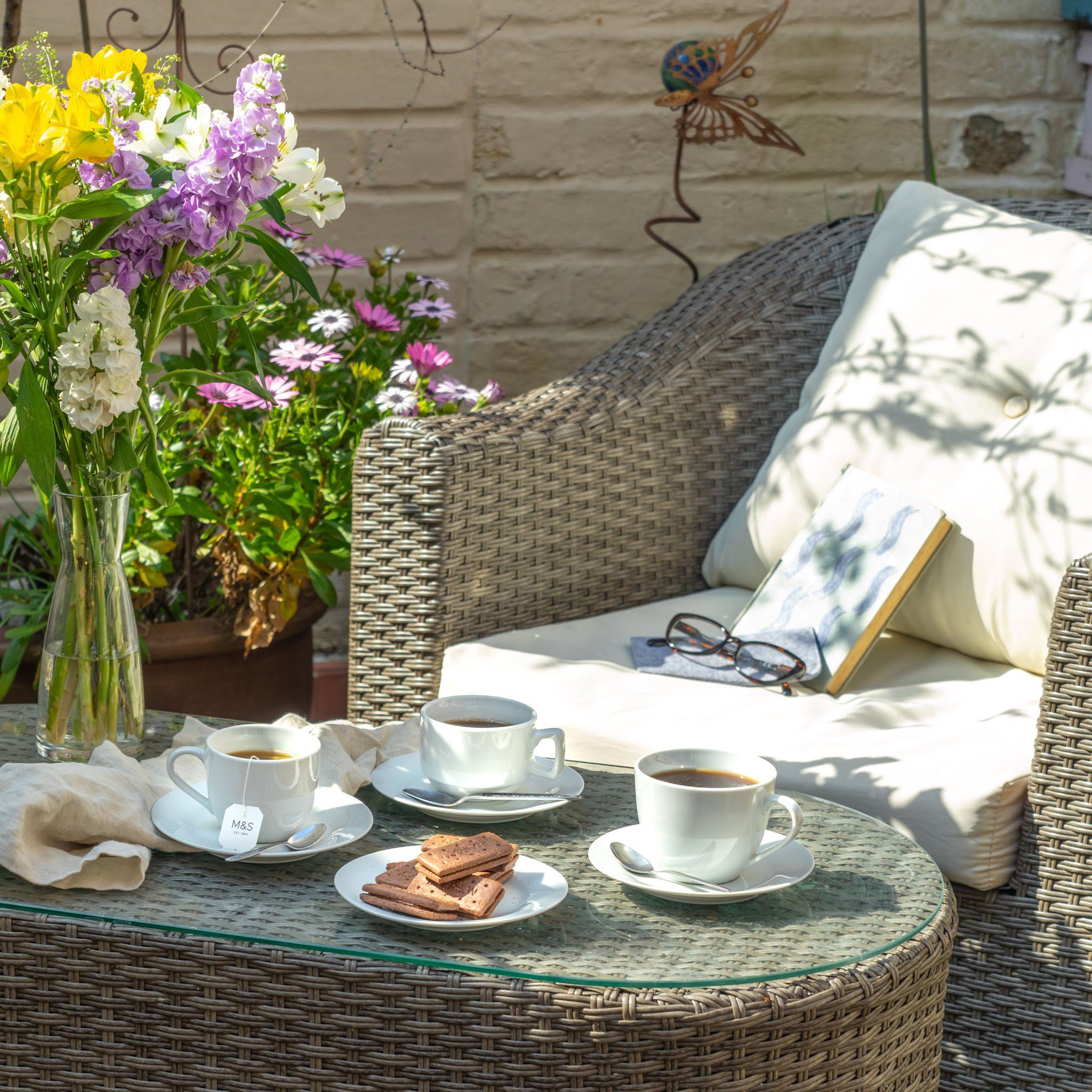 200ml White China Teacups & Saucers - 6 Sets