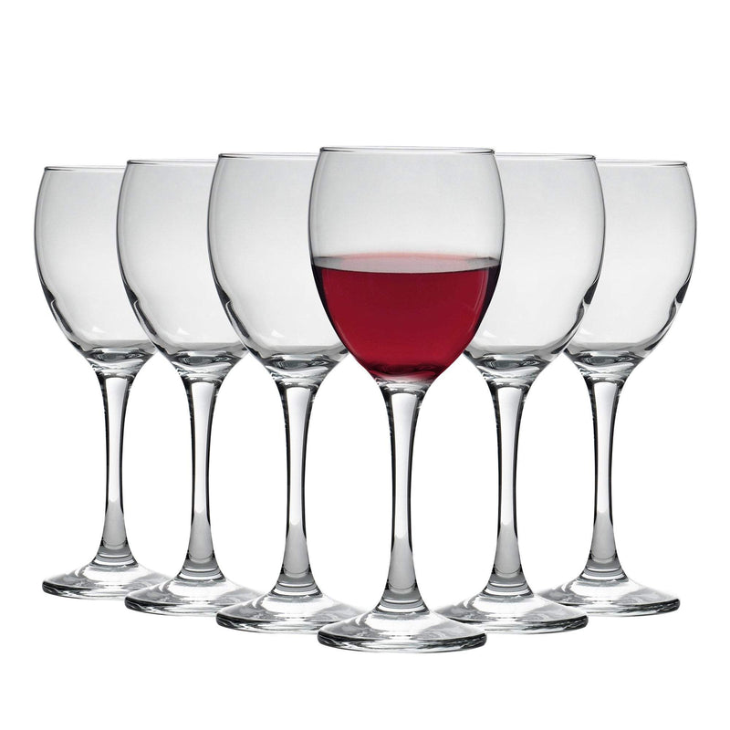 340ml Classic Wine Glasses - Pack of Six - By Argon Tableware