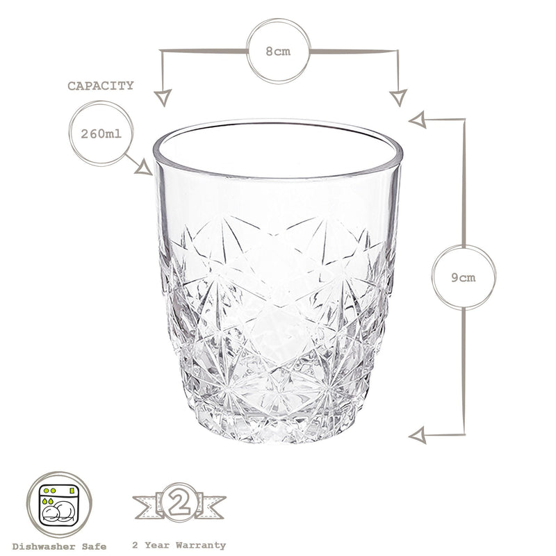 7pc Dedalo Whisky Decanter & Glasses Set - By Bormioli Rocco