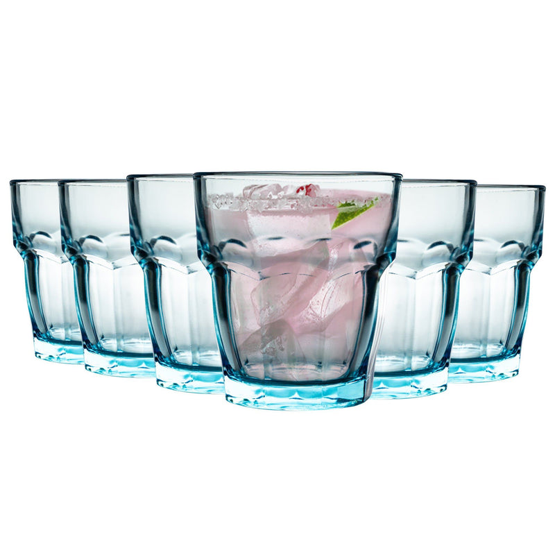 270ml Rock Bar Lounge Water Glasses - Pack of Six - By Bormioli Rocco