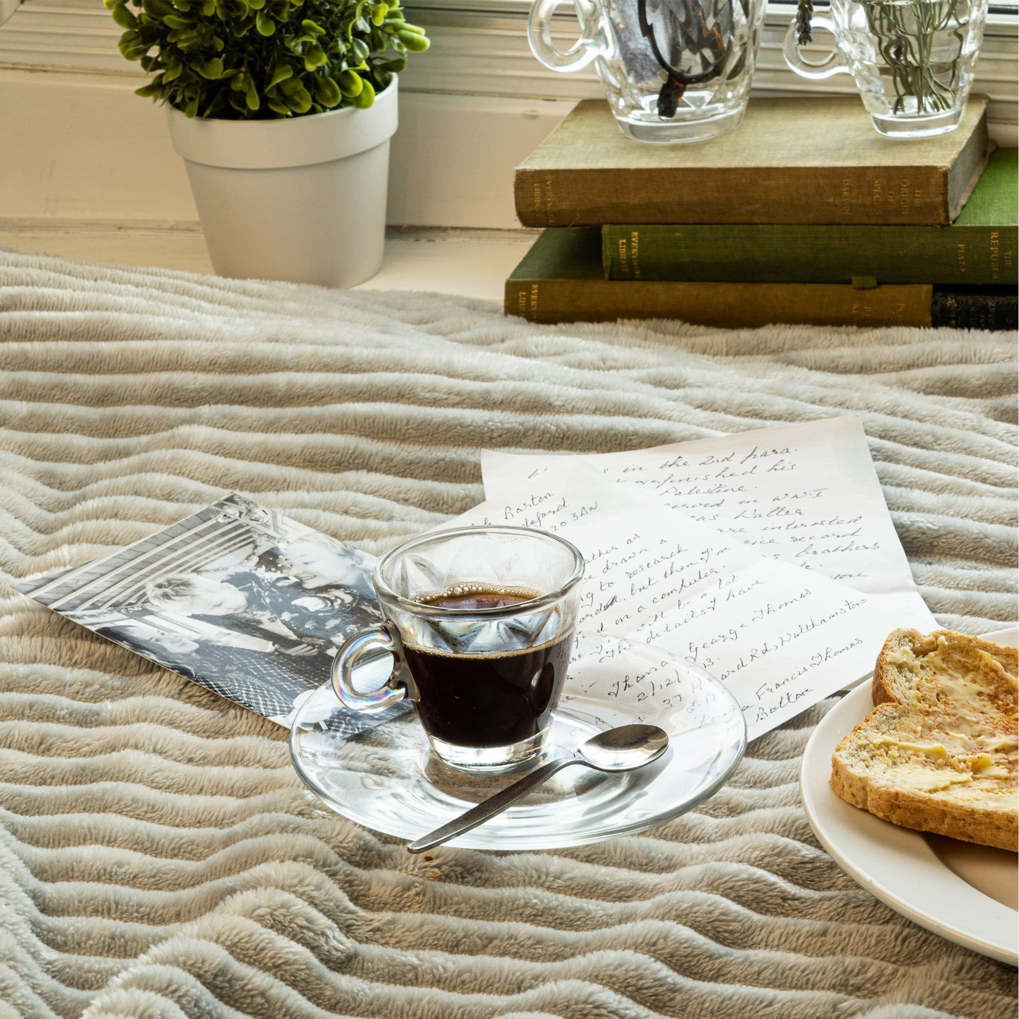 14cm Bar Glass Espresso Saucers - Pack of Six