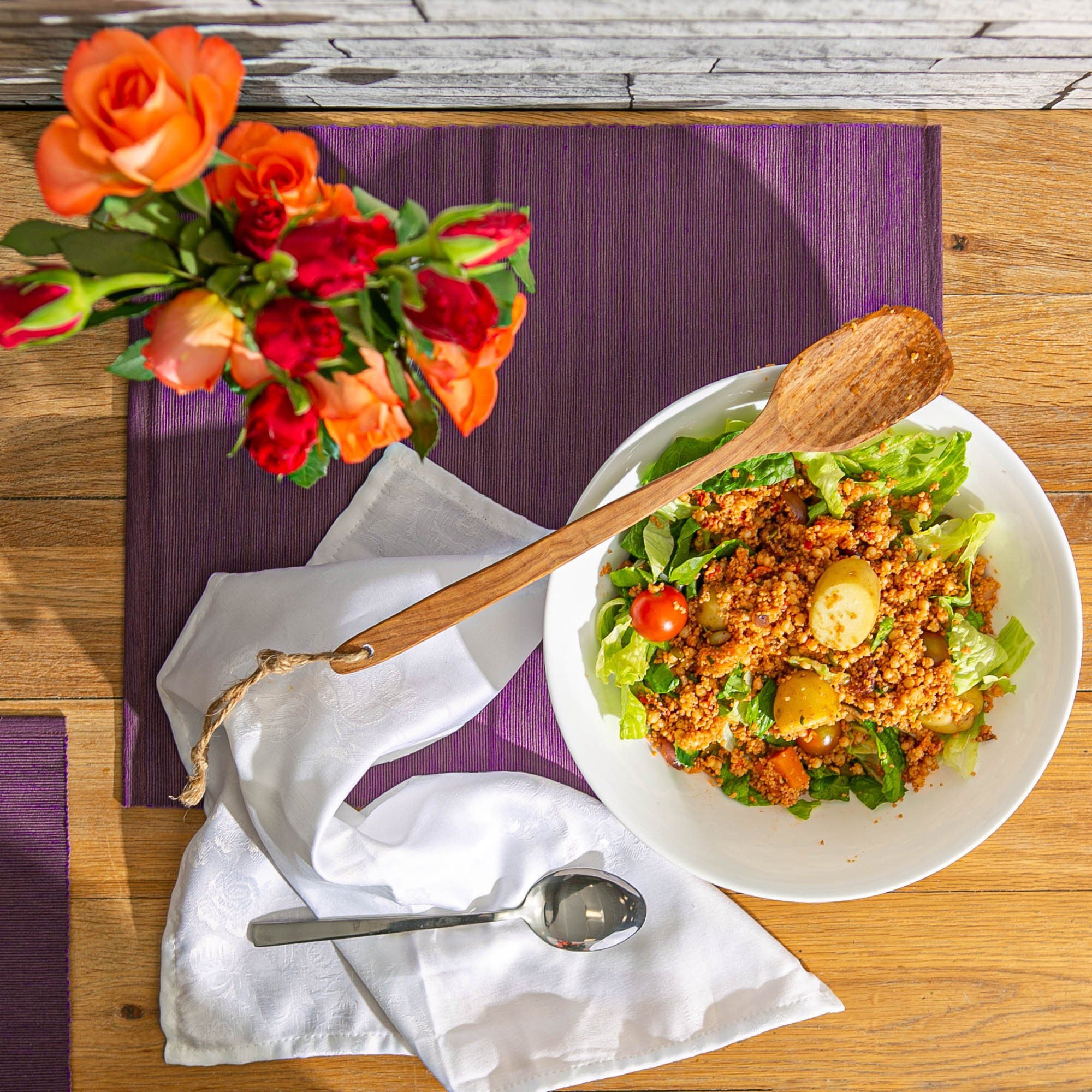 27cm White Moon Glass Salad Bowls - Pack of Six