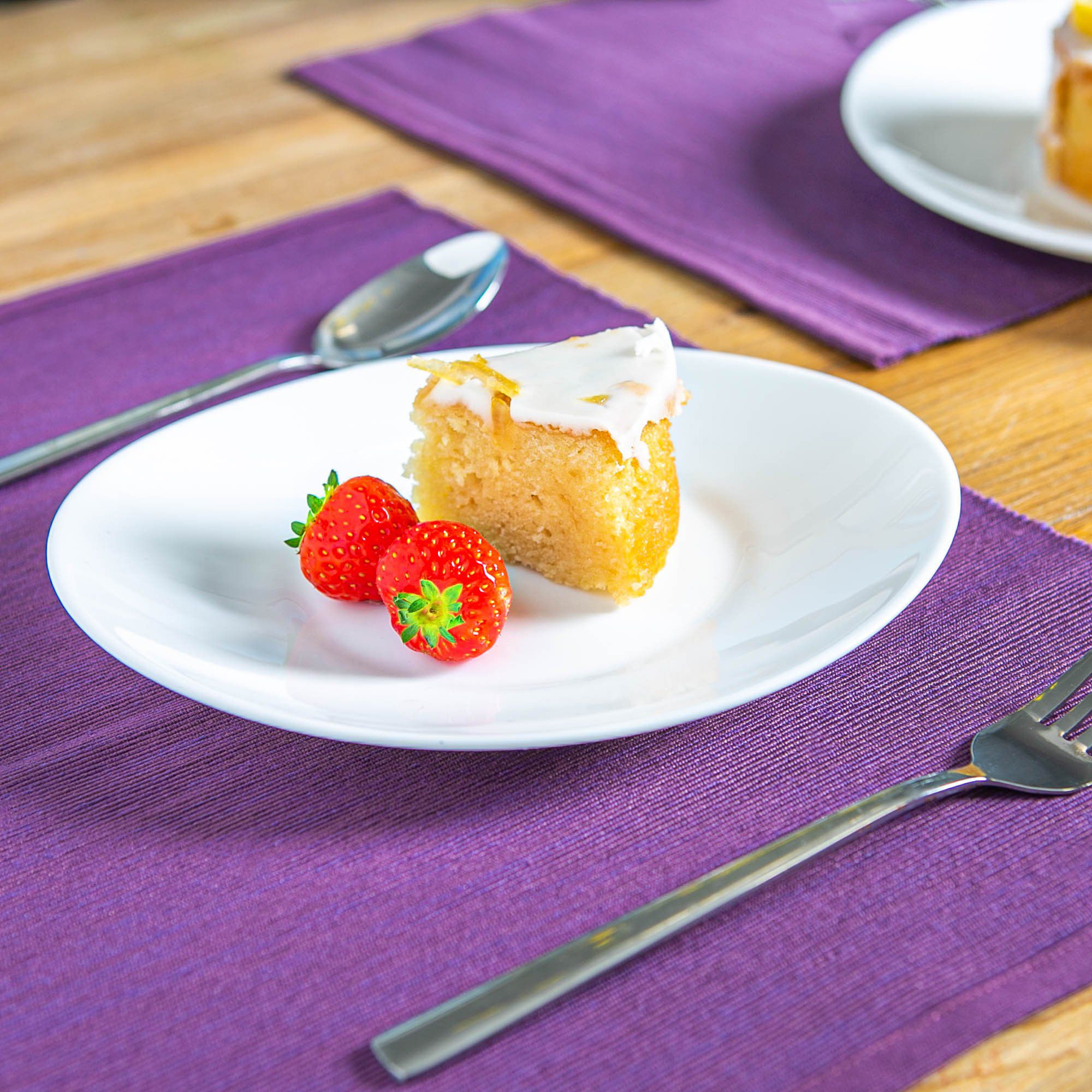 27cm White Prometeo Glass Dinner Plates - Pack of Six