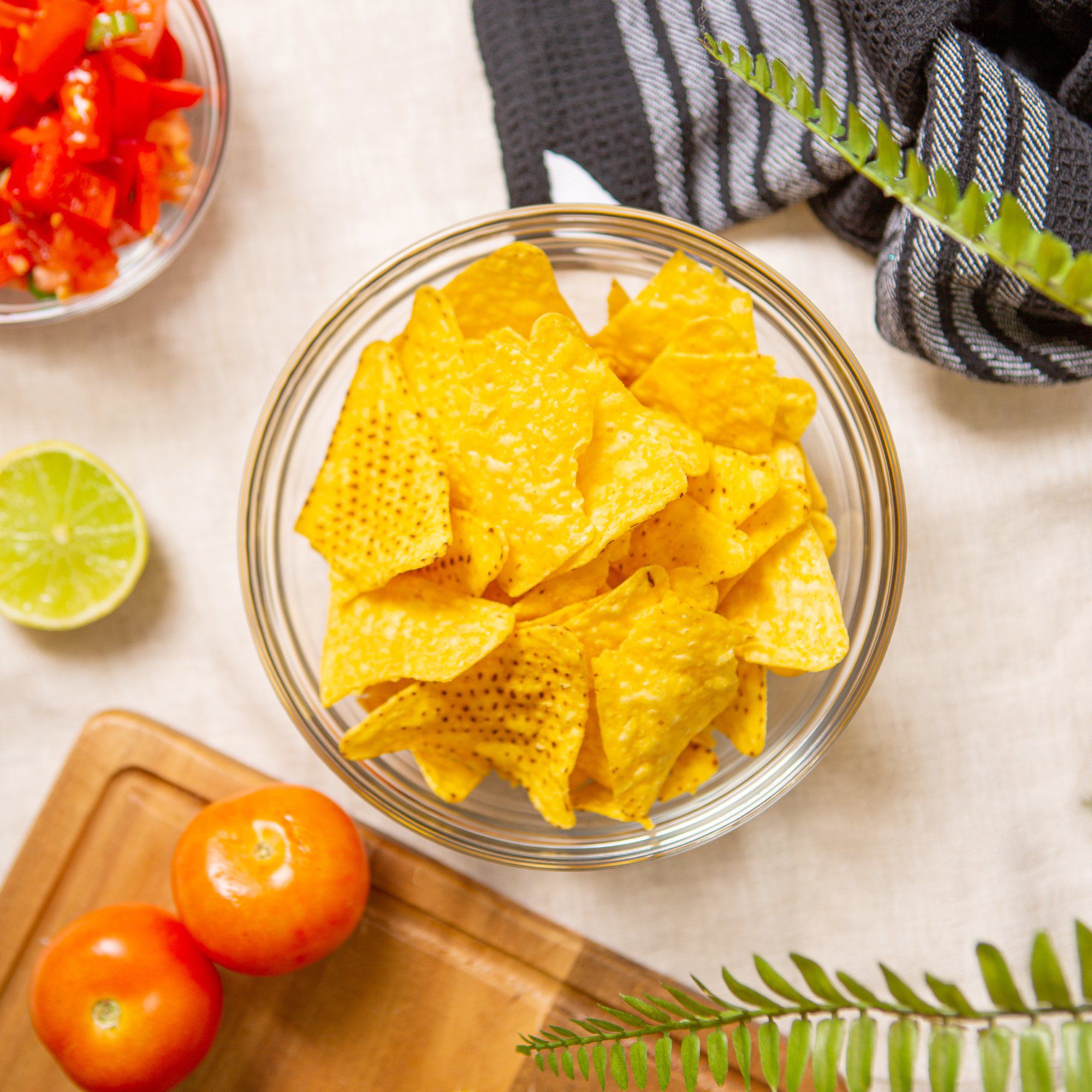 17cm Clear Lys Glass Nesting Mixing Bowl