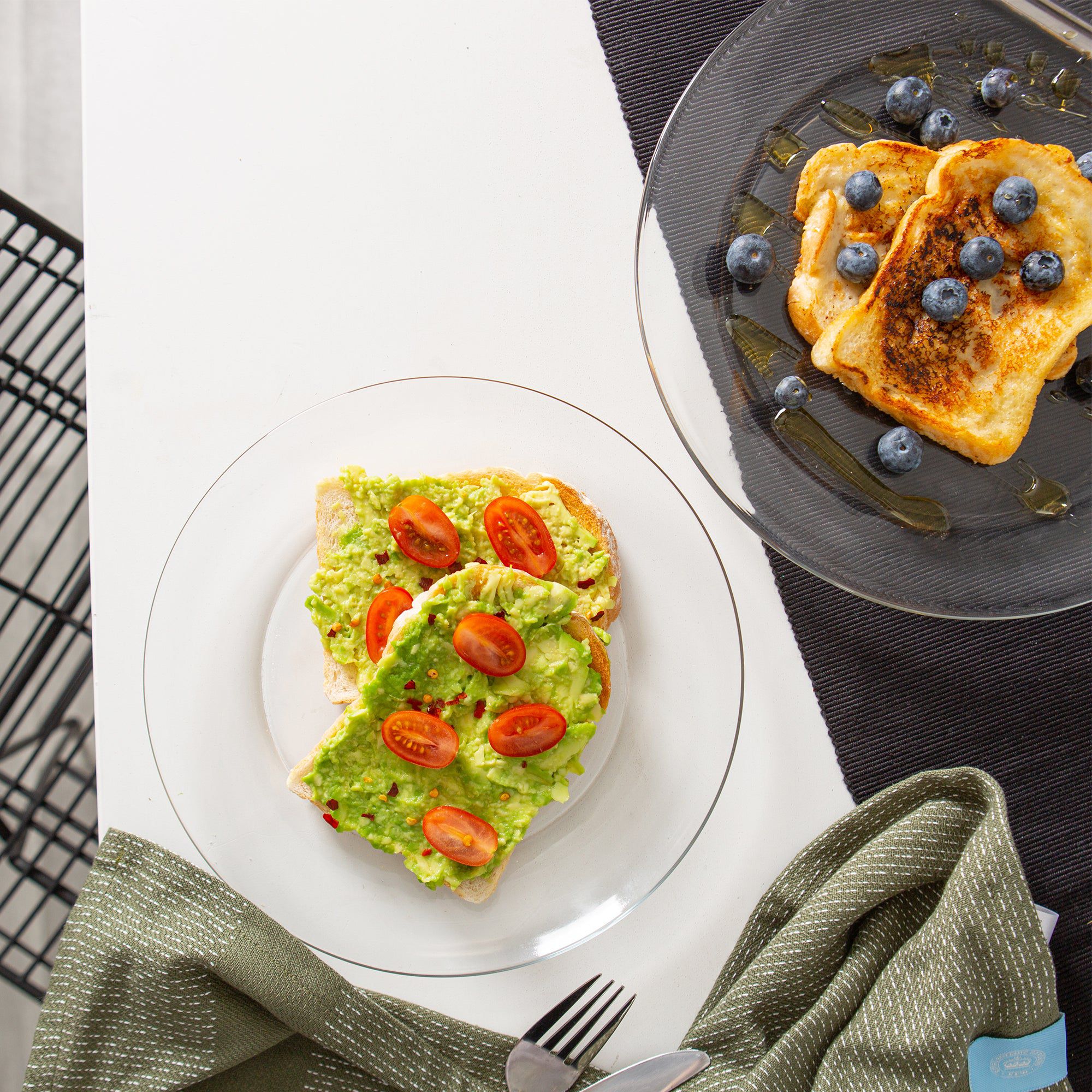 19cm Clear Lys Glass Dessert Plates - Pack of Six