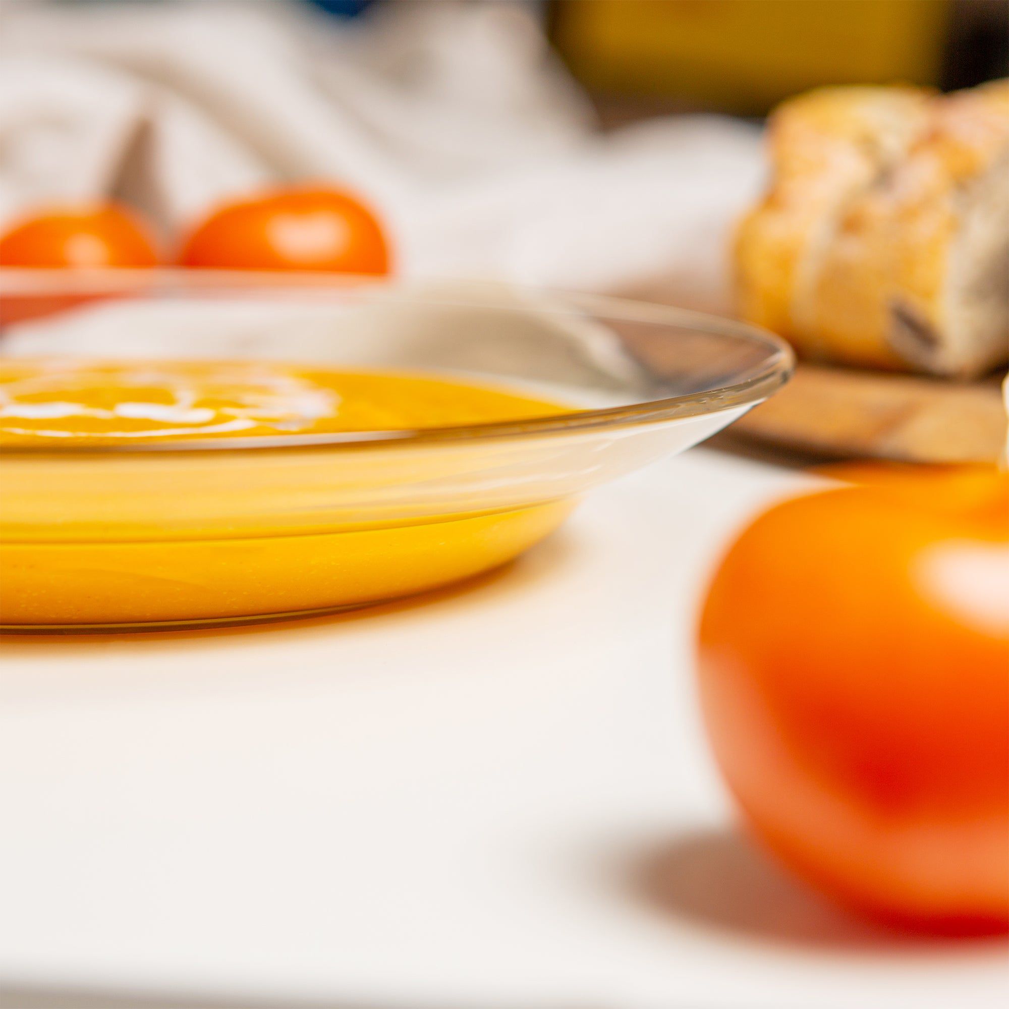 23cm Clear Lys Glass Soup Bowls - Pack of Six