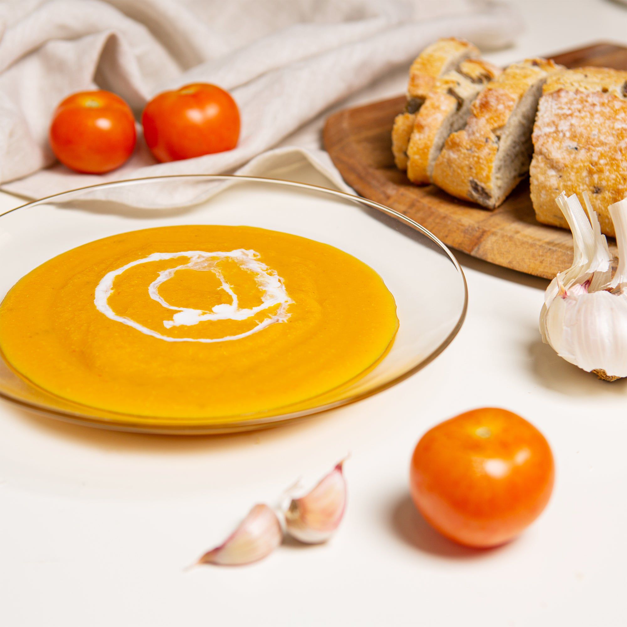 23cm Clear Lys Glass Soup Bowls - Pack of Six