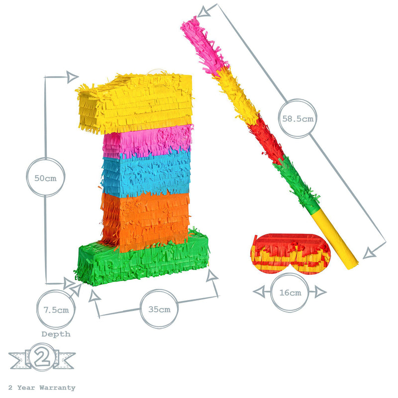 Number 1 Piñata Party Set - By Fax Potato