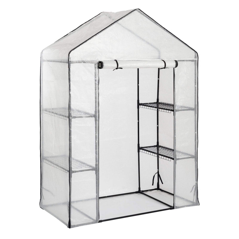Walk-In Plastic Greenhouse with Shelves - By Harbour Housewares