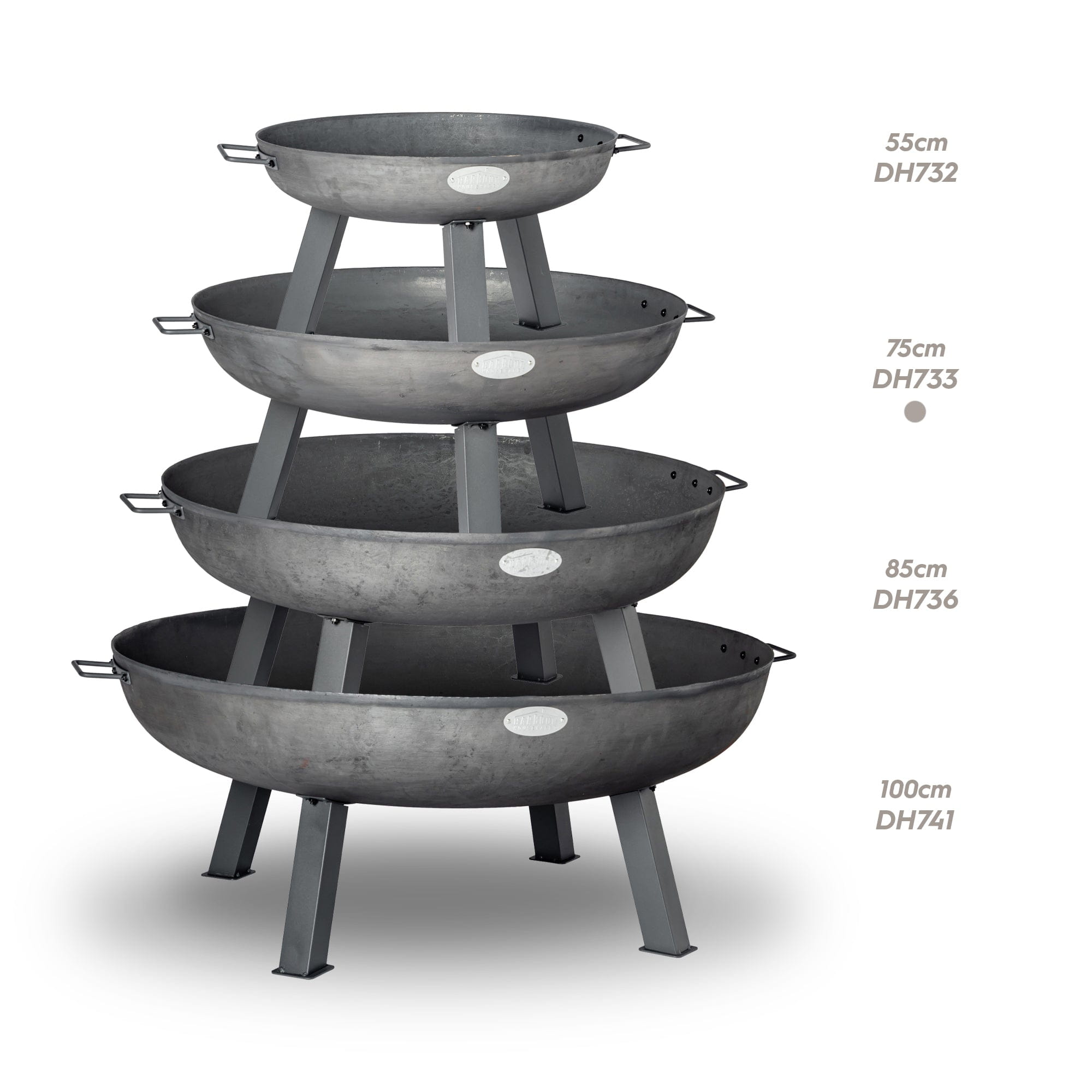 Large Cast Iron Fire Pit 75cm