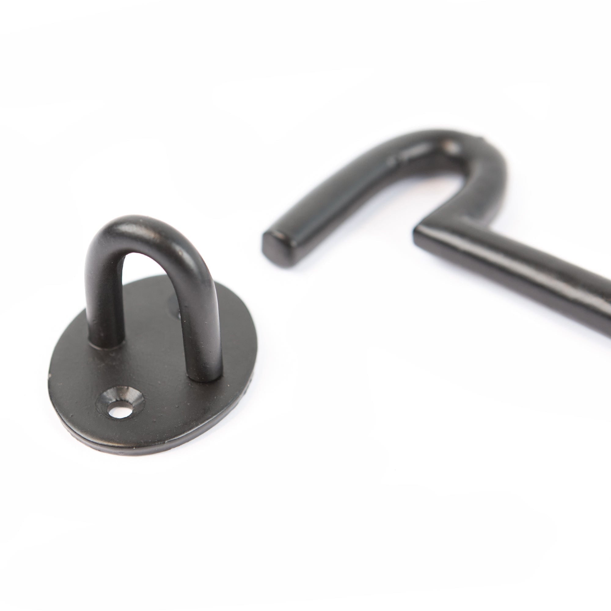 225mm Black Rustic Cabin Hook and Eye