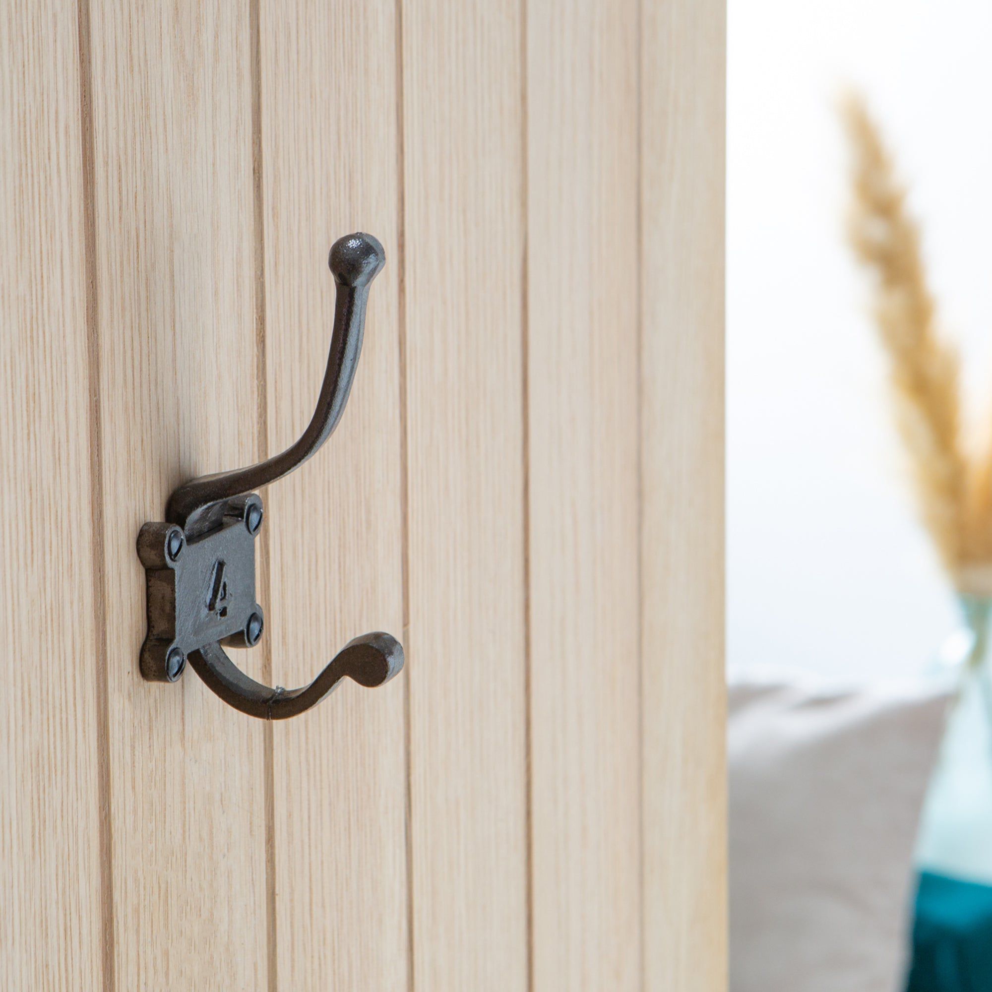 50mm x 115mm Grey Number 4 Hat & Coat Hook